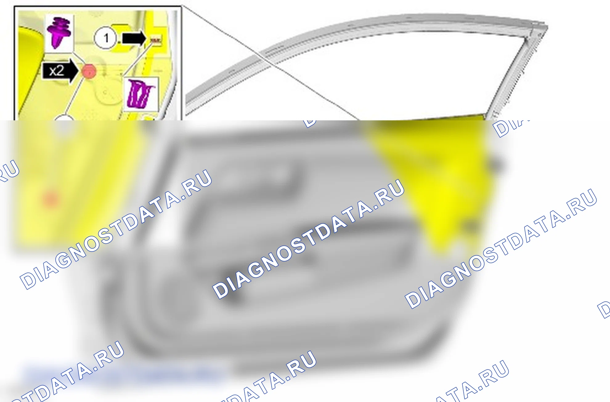 Обивка передней двери: описание и работа. Ford Mustang VI