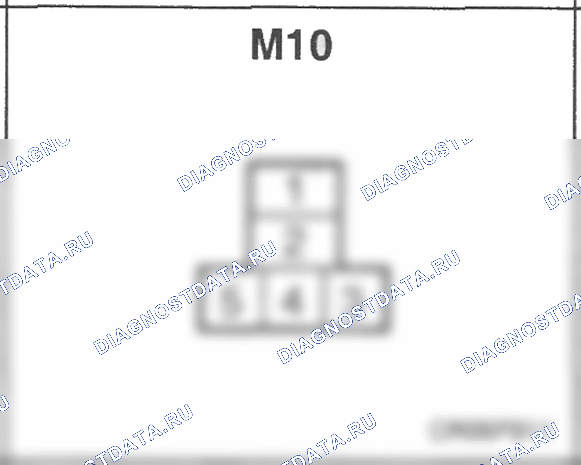 Распиновка разъёма M10 — основного жгута. Hyundai Accent LC