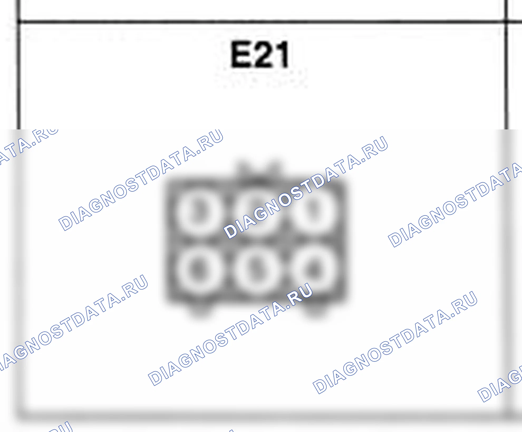 Распиновка разъёма E21 — жгута двигателя. Hyundai Atos MX