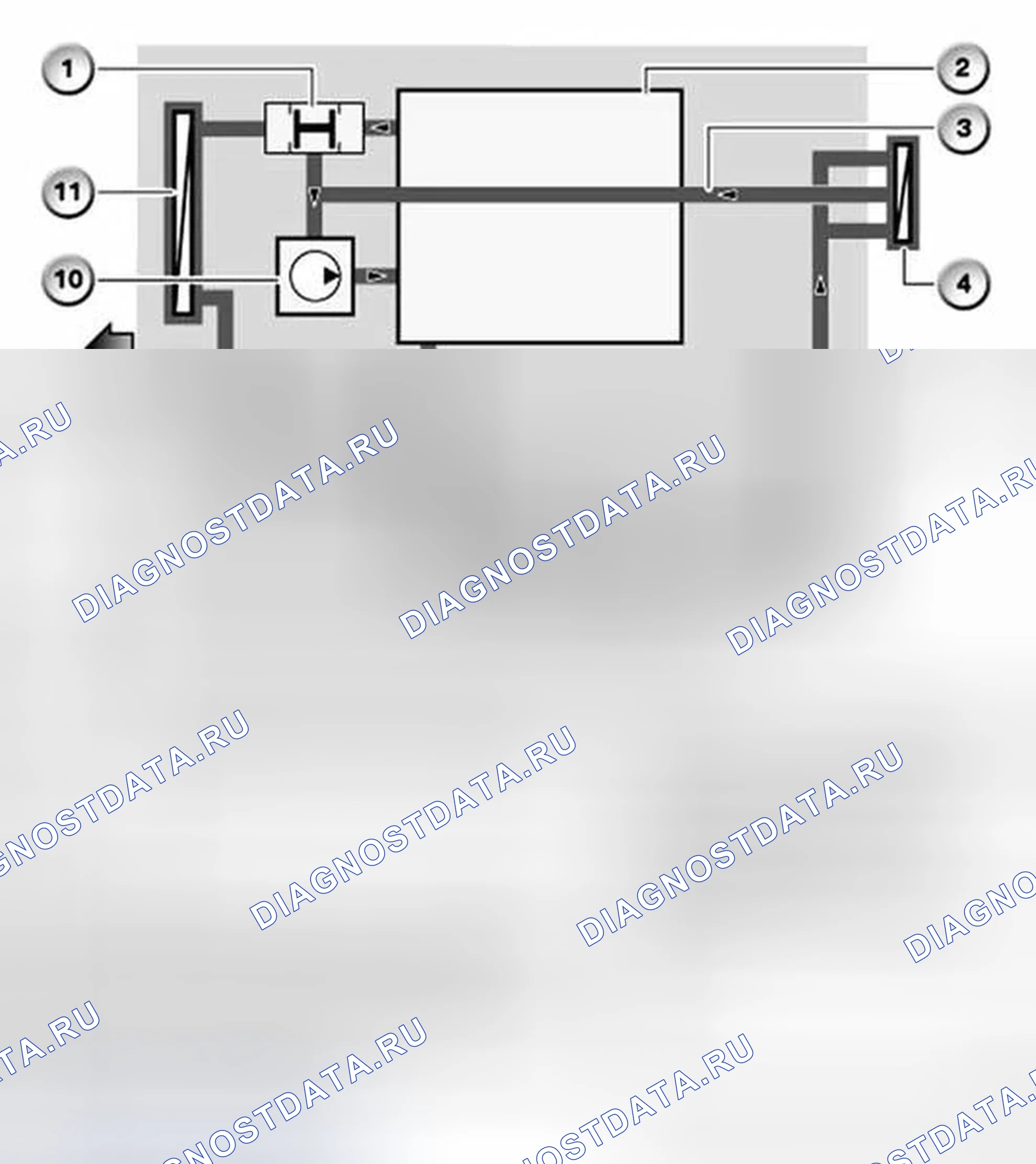 Рис. 133: Схема нагревателя, M57D30TU двигателя (IHKA Basic). BMW M5 E60/E61