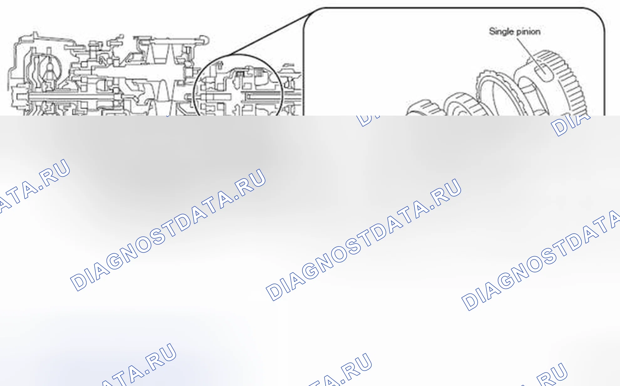 Рис. 48: Механизм переключения вперед / назад. Subaru Impreza GK