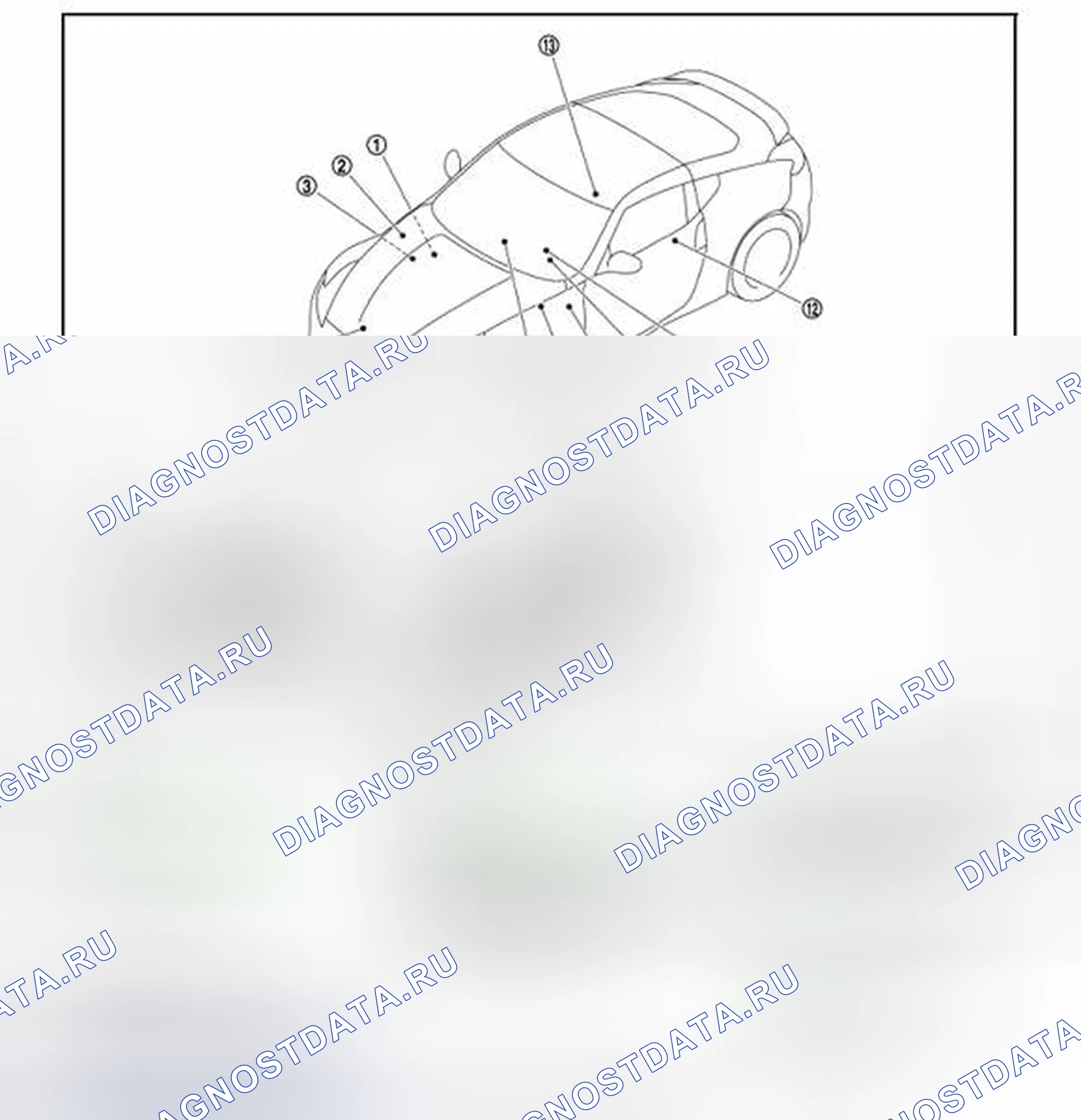Рис. 45: ТРОЙНОЙ МЕТР: расположение компонентов. Honda MDX I