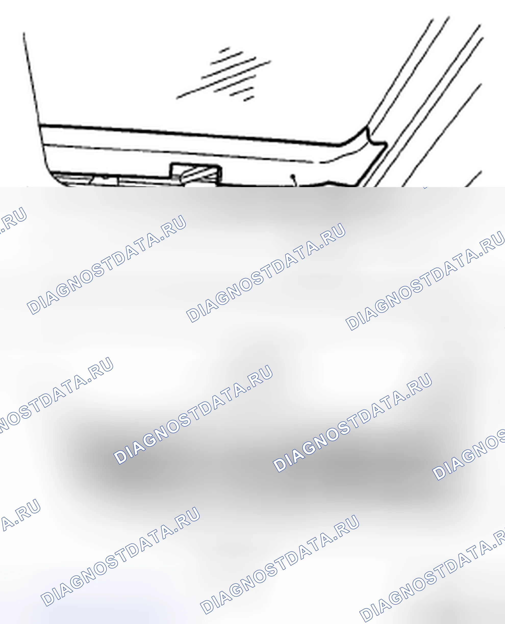 Рис. 6: МОДЕЛЬ ВАГОНА (СЗАДИ). Subaru Legacy BL/BP рестайлинг