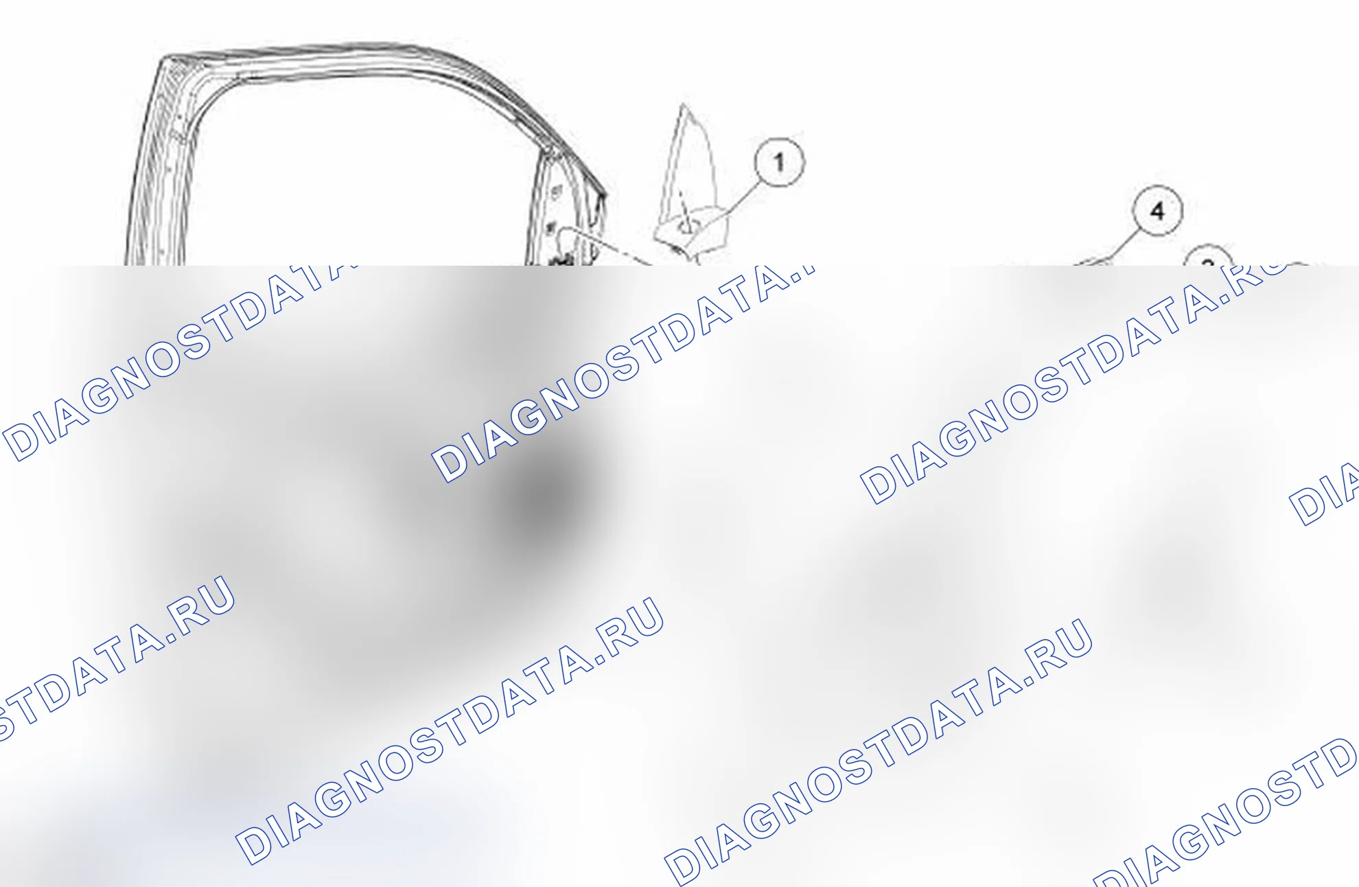 Рис. 12: Панель отделки дверей - передняя часть. Ford Taurus V