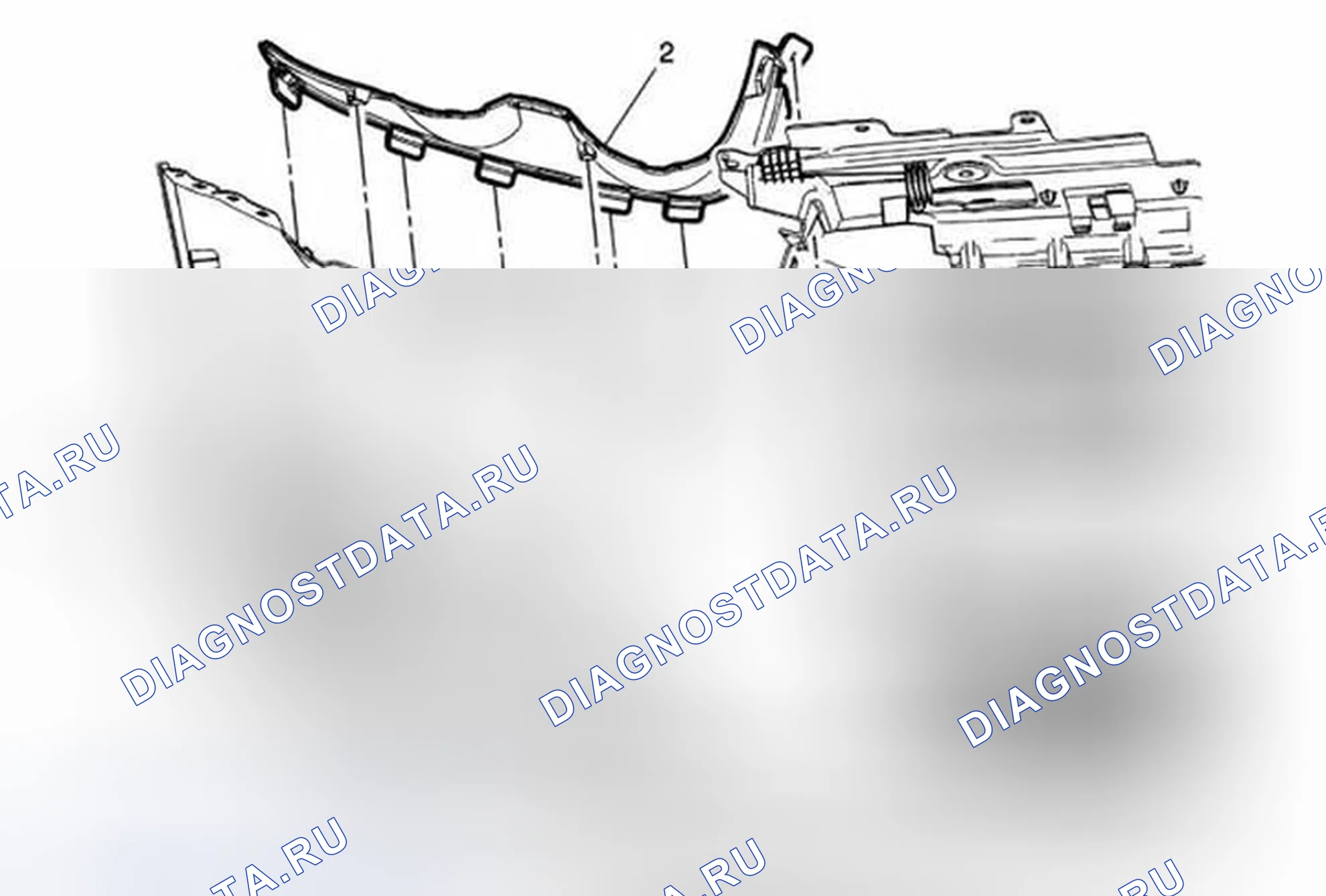 Рис. 20: Замена кронштейна корпуса фары. Chevrolet Sonic I