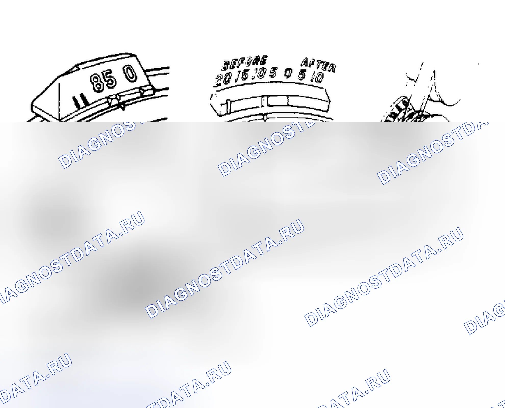 Рис. 7: Отметки опережения зажигания. Toyota Camry V10