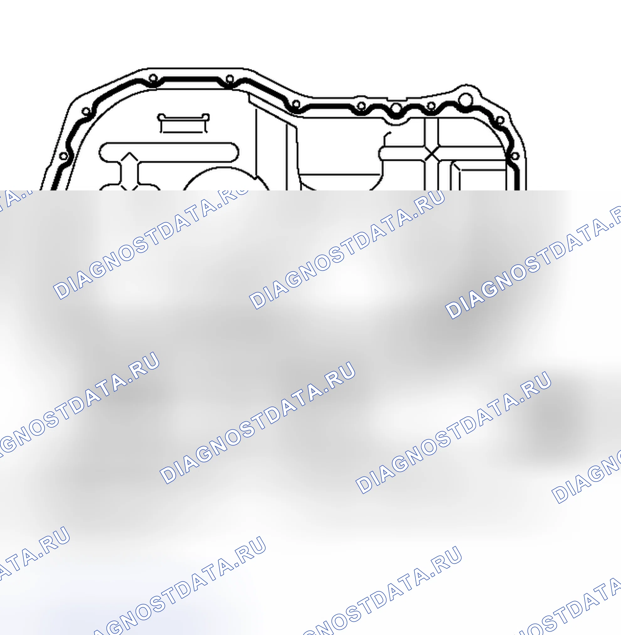Рис. 64: > > A < < УСТАНОВКА МАСЛЯНОГО ПОДДОНА ДВИГАТЕЛЯ. Mitsubishi Outlander I