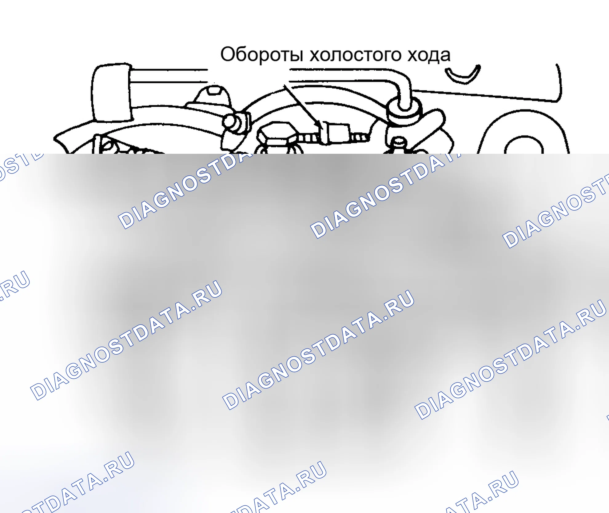 Рис. 30: Регулировка кабеля холодного пуска. Volkswagen Jetta I