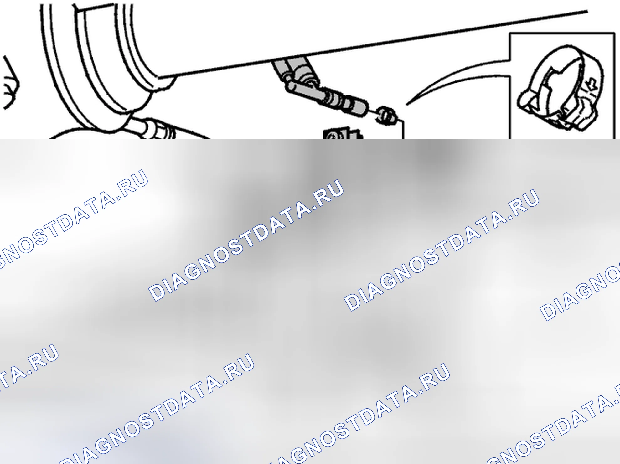 Рис. 526: Демонтаж регулятора давления топлива. Volvo C70 I