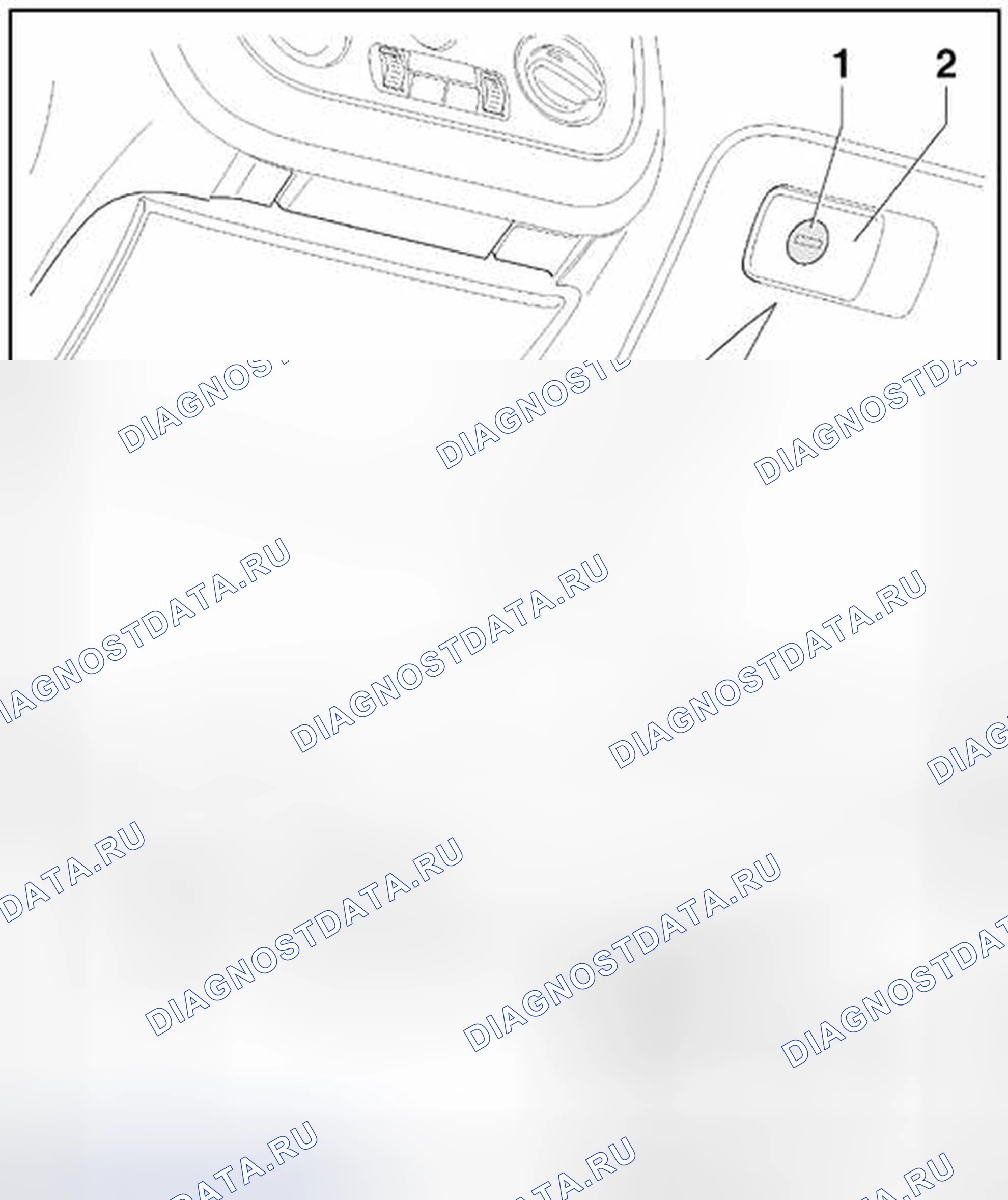 Рис. 52: ЦИЛИНДР ЗАМКА ПЕРЧАТОЧНОГО ОТСЕКА. Volkswagen Golf Mk6