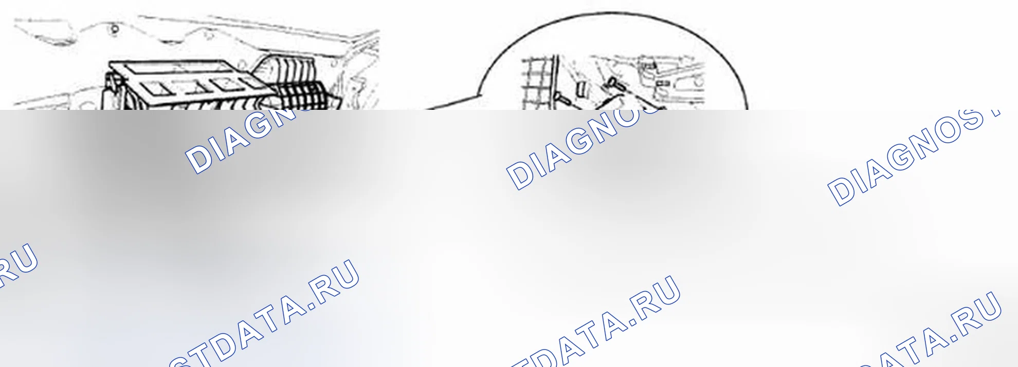 Рис. 97: Расположение компонентов. Hyundai Genesis I