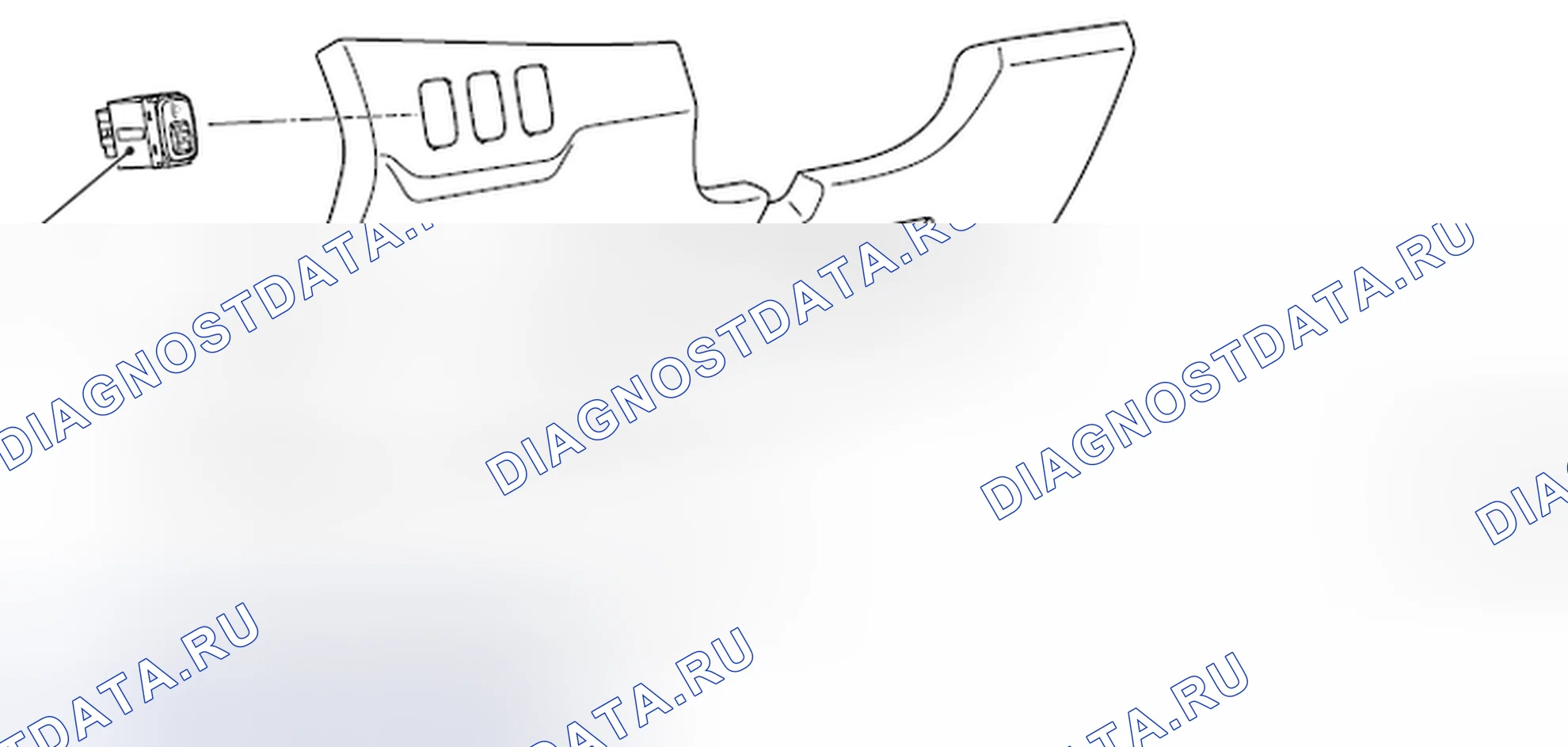 Рис. 53: СНЯТИЕ И УСТАНОВКА ПЕРЕКЛЮЧАТЕЛЯ ВЫРАВНИВАНИЯ ФАР. Mitsubishi Lancer Ralliart X рестайлинг