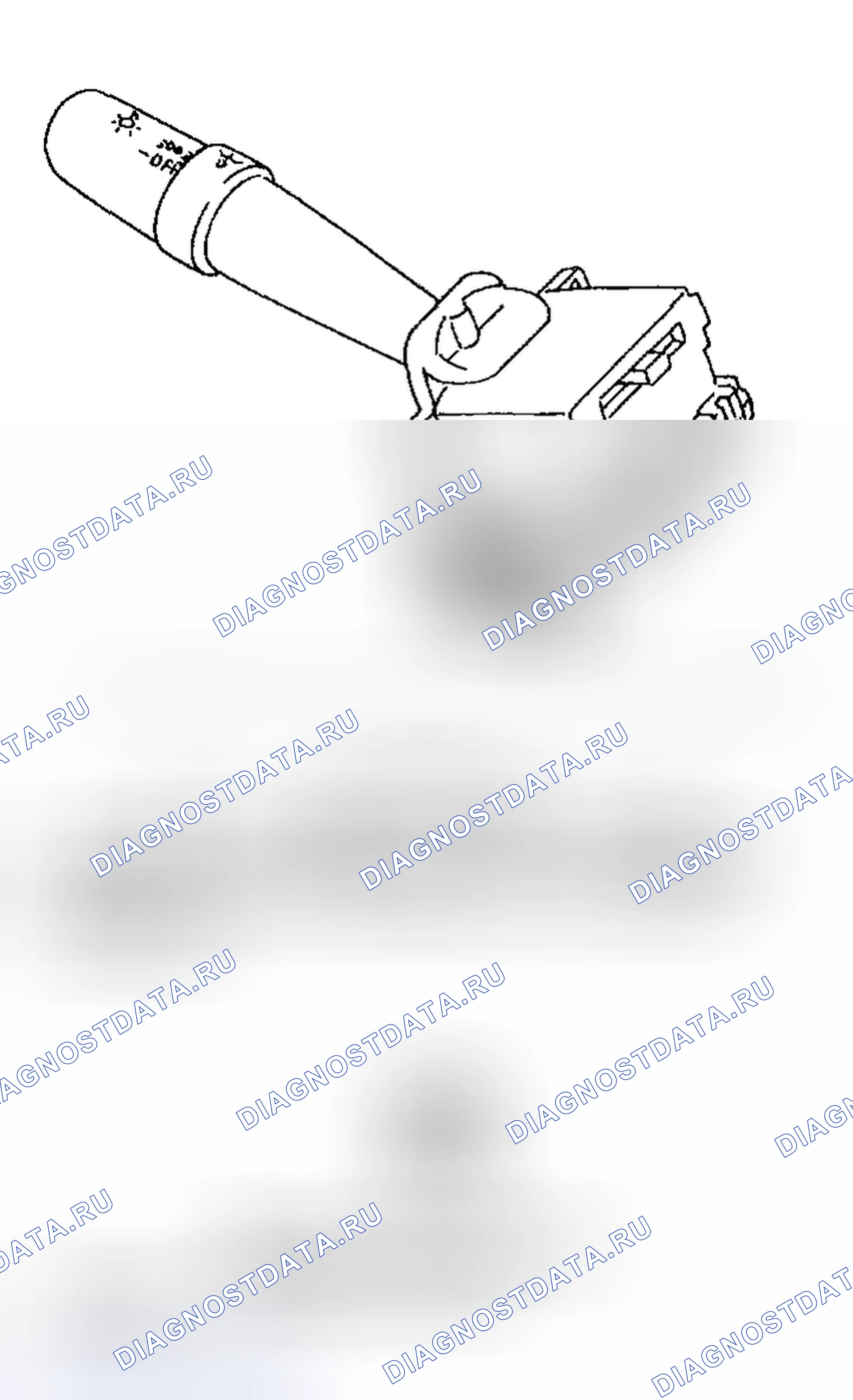 Рис. 15: Идентификация клемм комбинированного переключателя. Subaru Legacy BE/BH/BT
