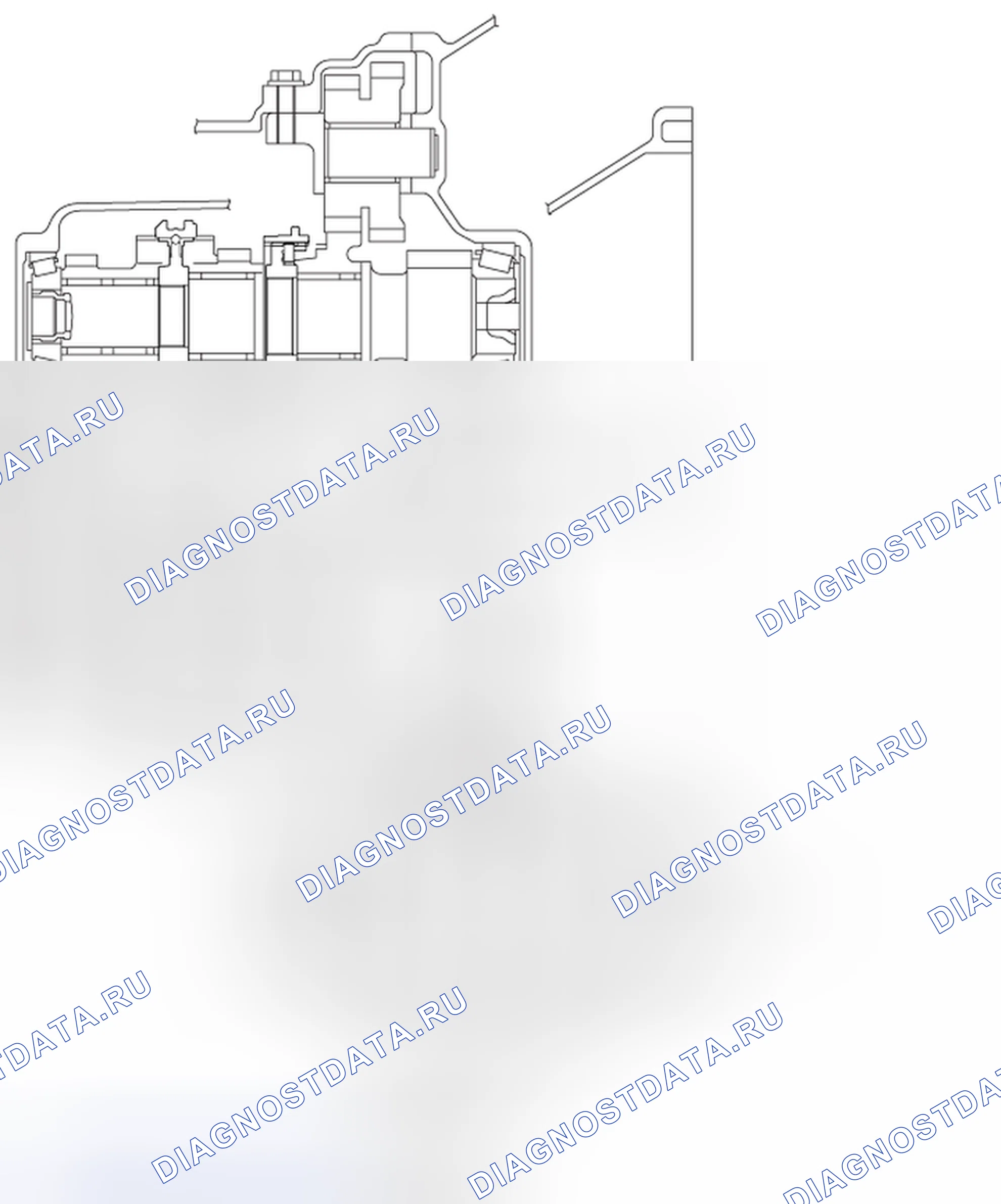 Рис. 1: ПОПЕРЕЧНЫЙ РАЗРЕЗ. Mazda MPV III