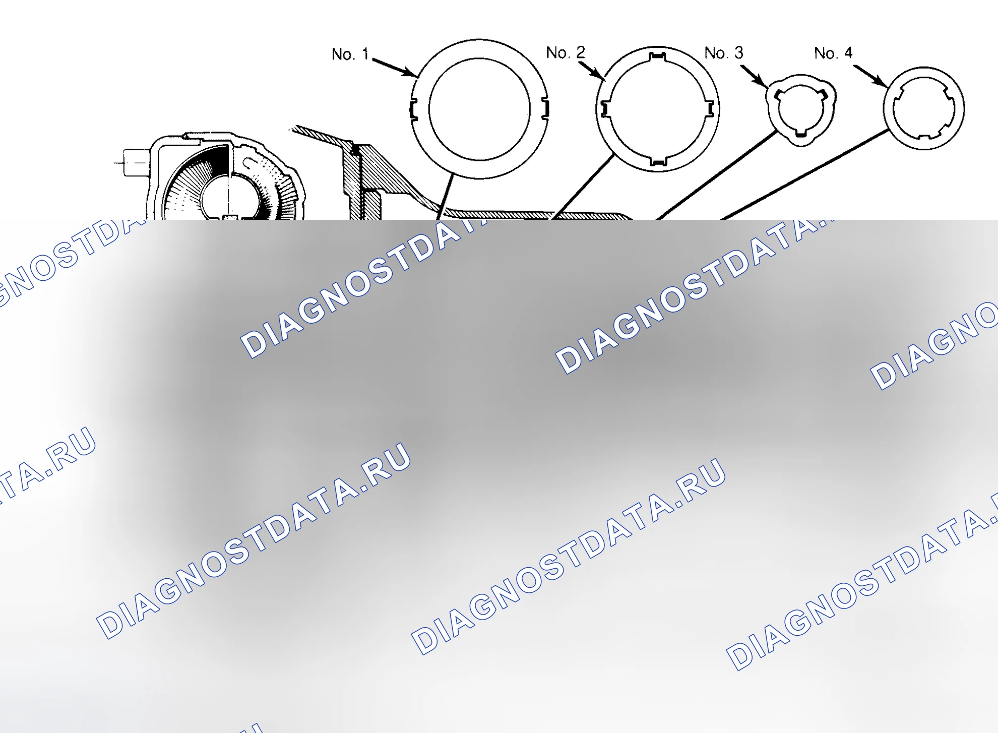 Рис. 64: РАЗБОРКА КОРОБКИ ПЕРЕДАЧ. Ford Thunderbird IX