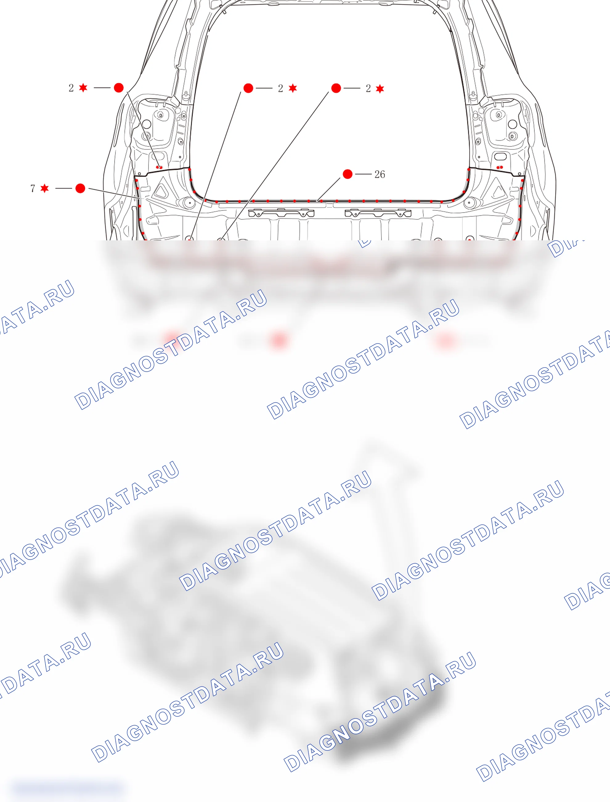 Узел периферийной панелей — Haval H6. Haval H6 III