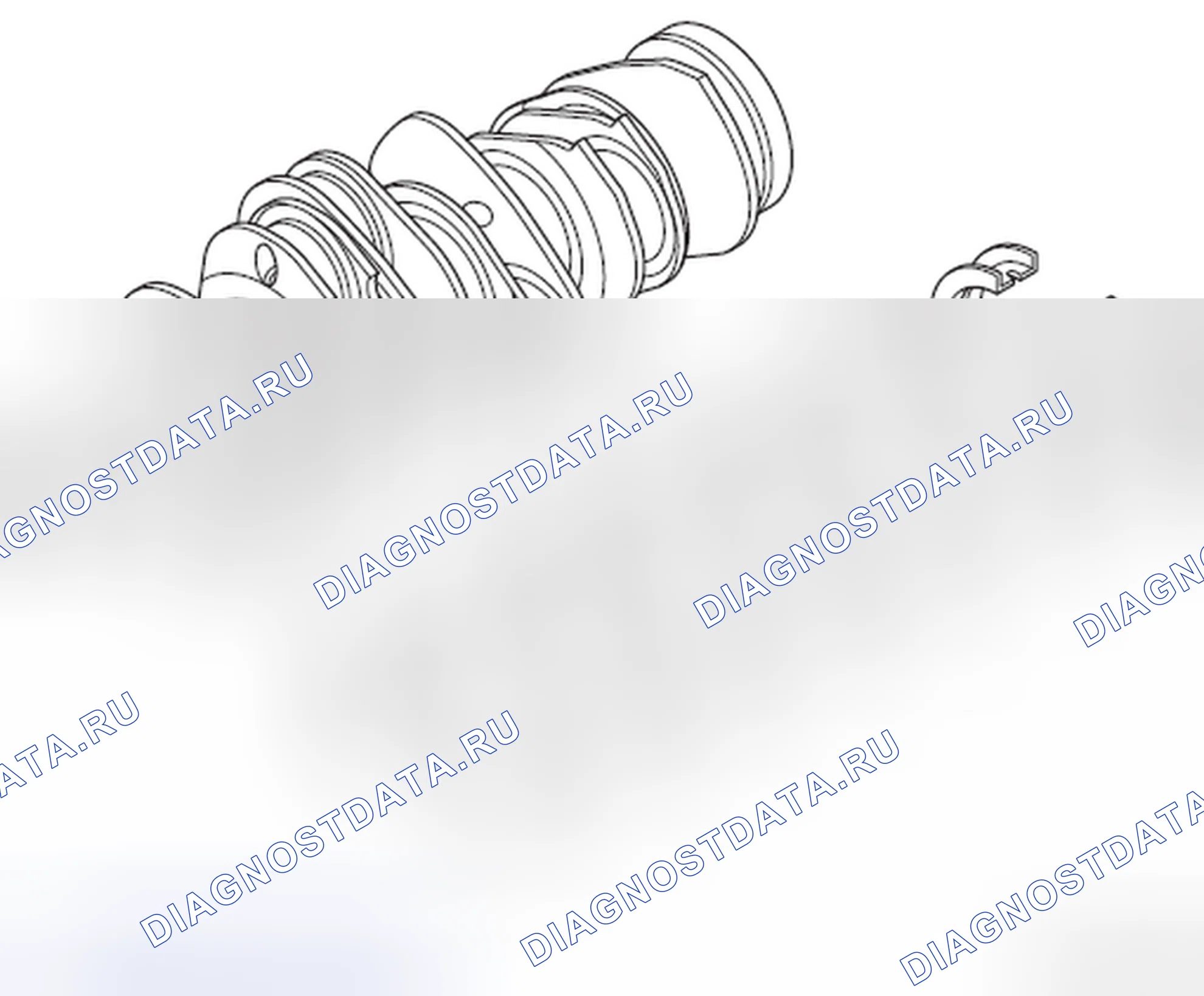 Рис. 839: Коленчатый вал. Subaru Legacy BM/BR