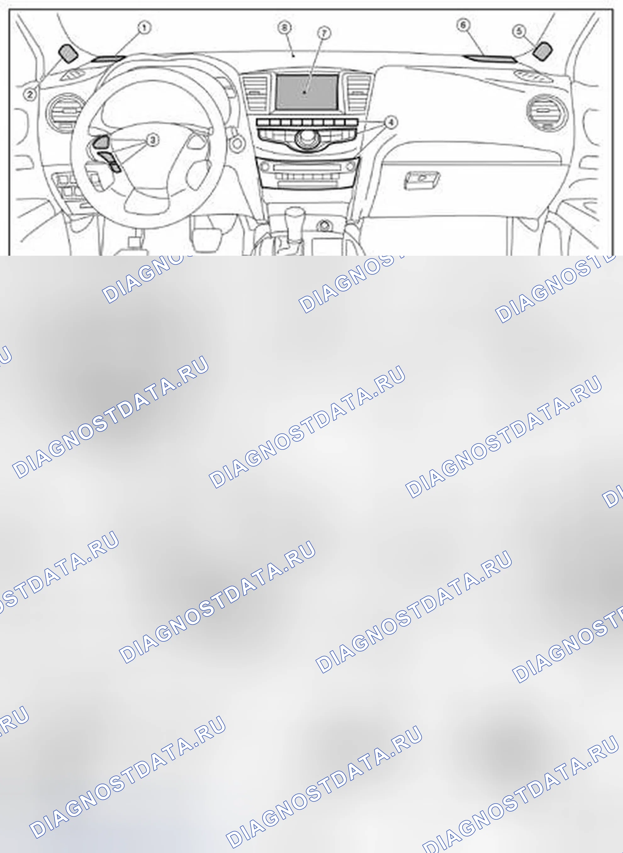 Рис. 463: Расположение компонентов. Infiniti QX60 I