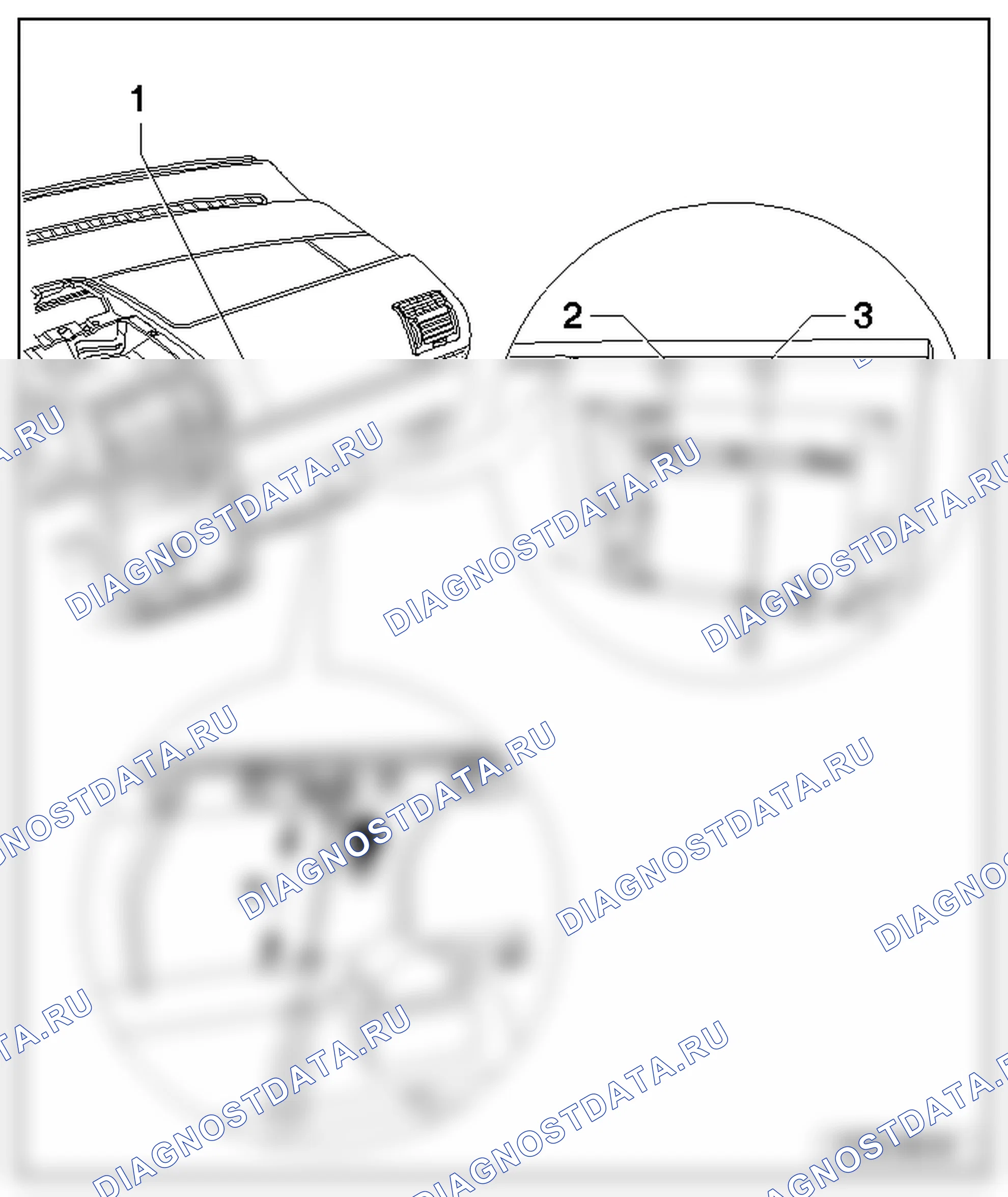Приборная панель (общий ремонт кузова, внутренняя часть) (см. 2). SEAT Alhambra I