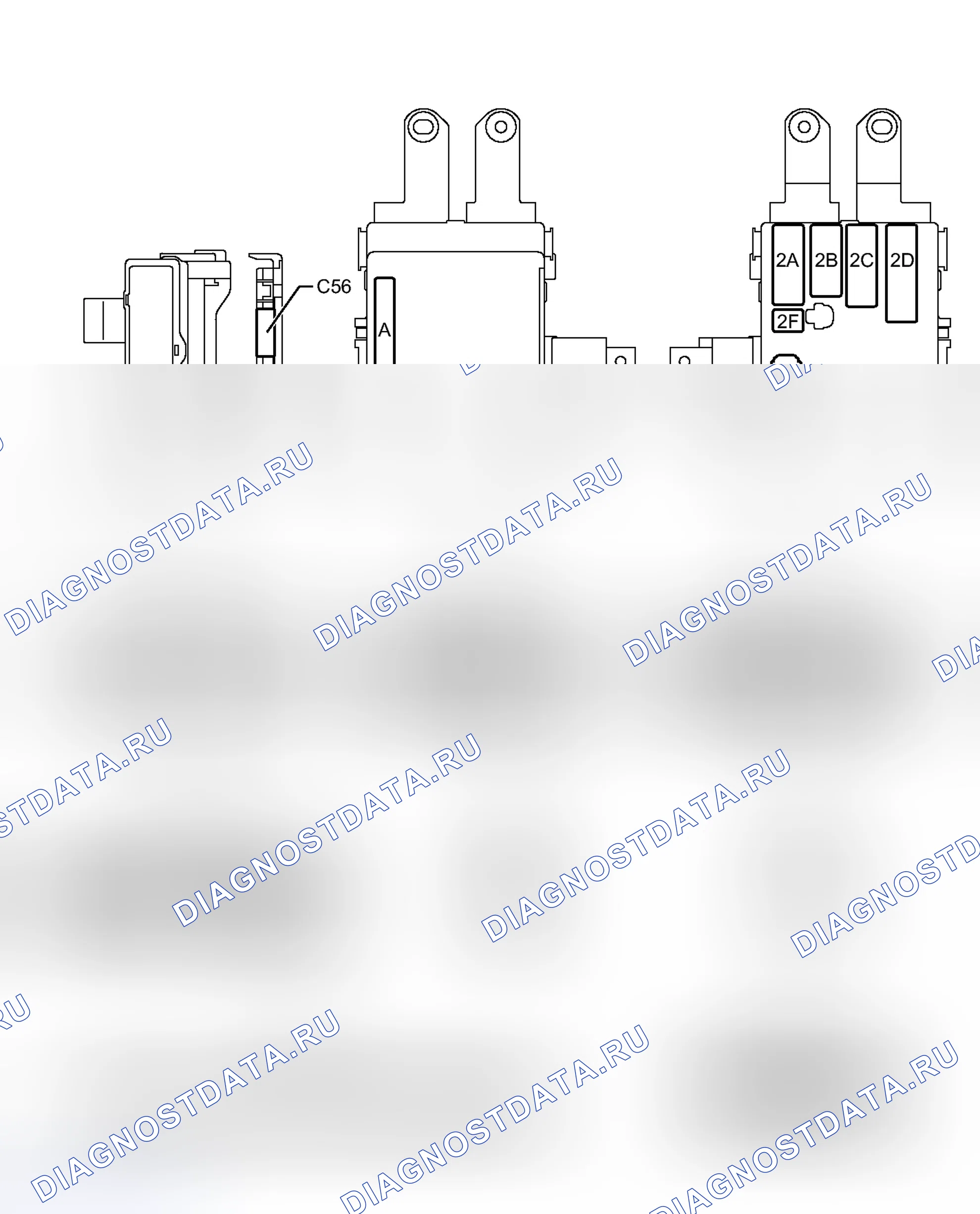 Рис. 32: ТЕРМИНАЛЫ блока управления (ЭБУ) [05 / 2013 -]. Scion tC II рестайлинг