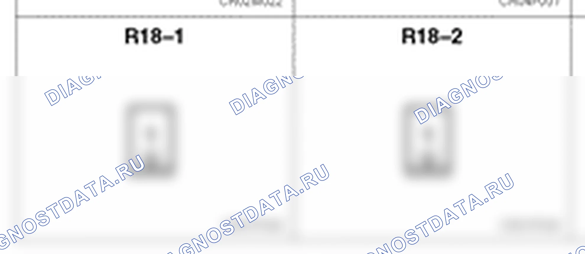 Распиновка разъёма R18-2 — body harness. Hyundai Galloper-2 M1