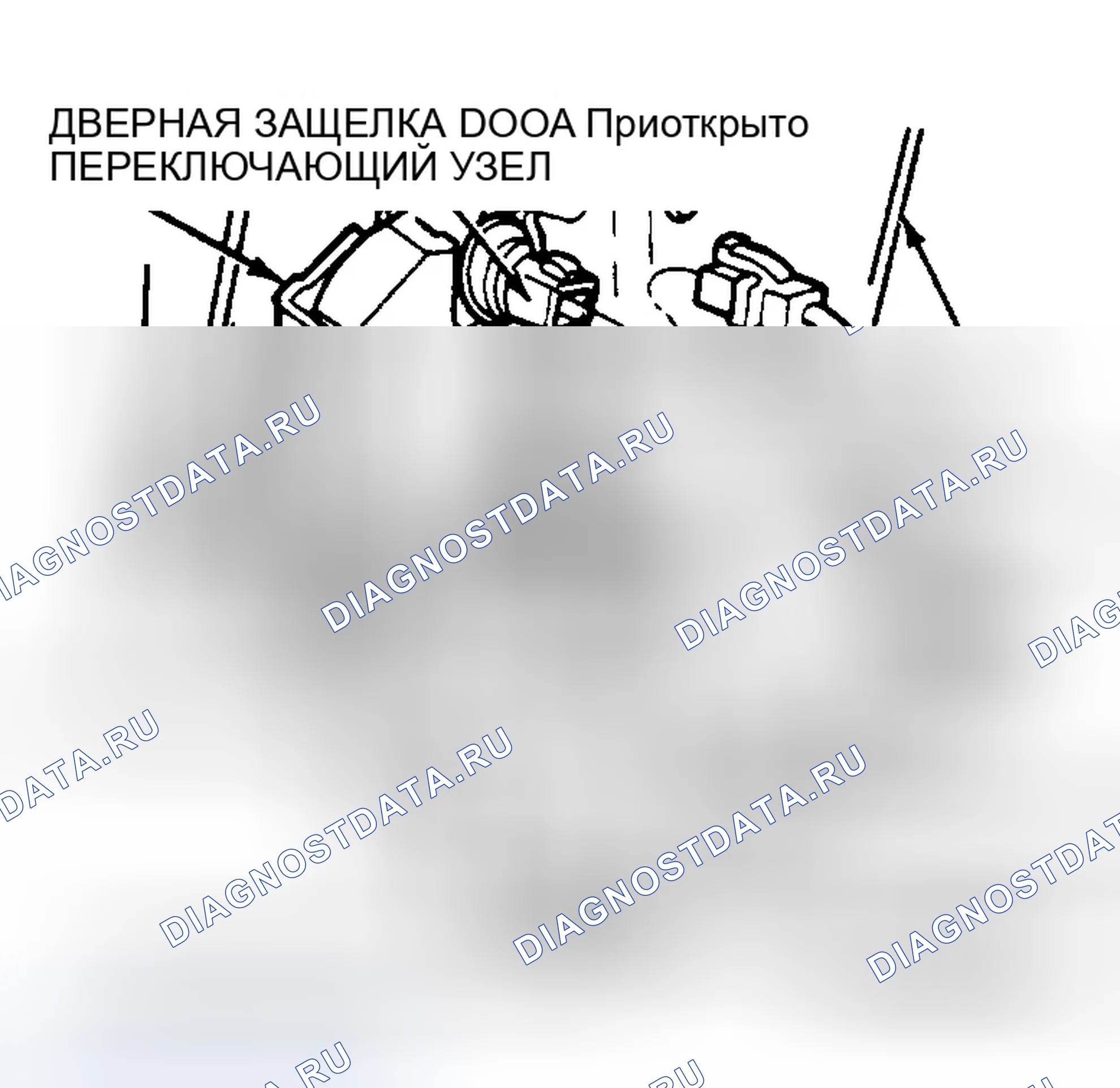 Рис. 16: ДВЕРНОЙ ВЫКЛЮЧАТЕЛЬ Приоткрыто. Ford Thunderbird X