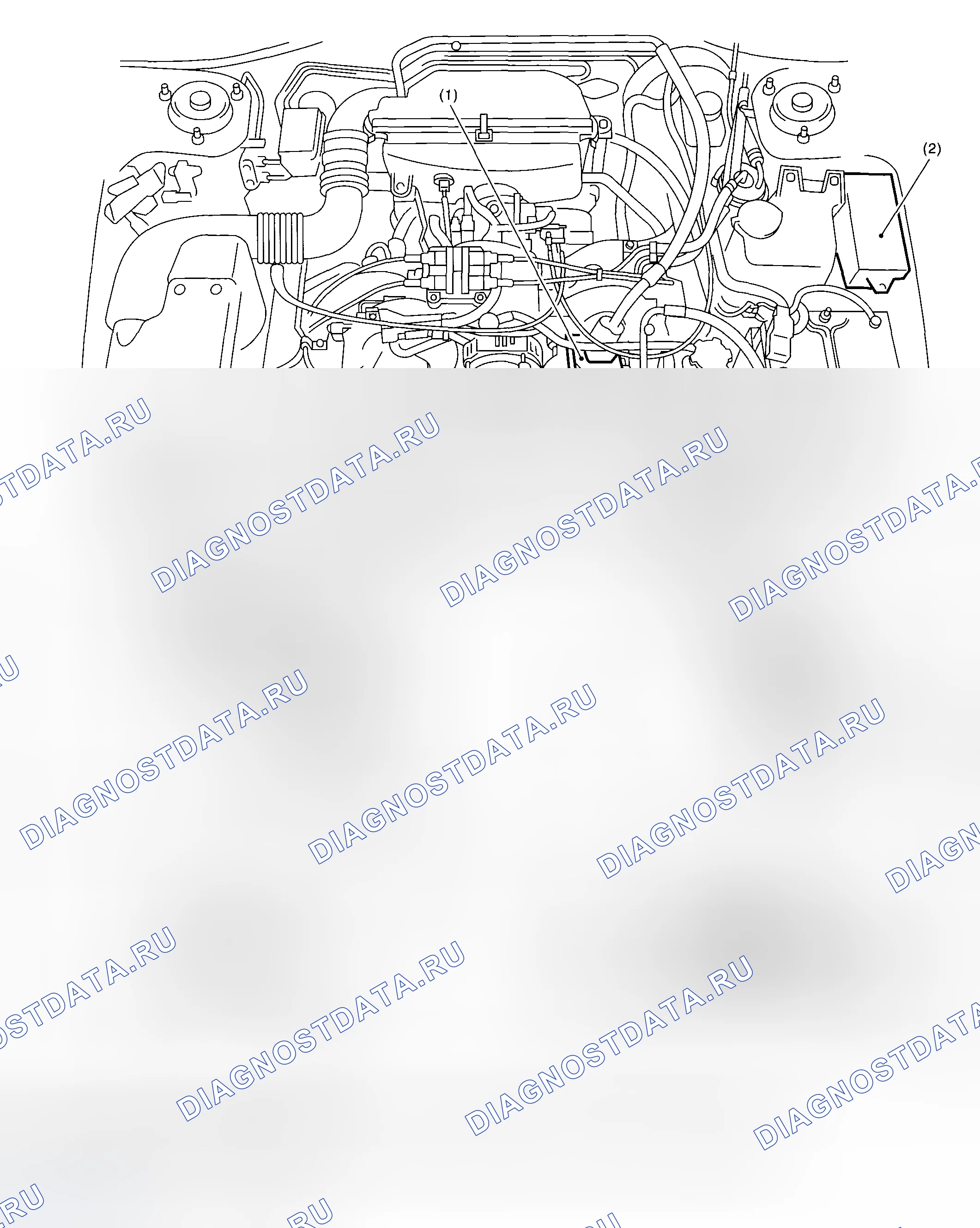 Рис. 6: МОТОРНЫЙ ОТСЕК. Honda WR-V I