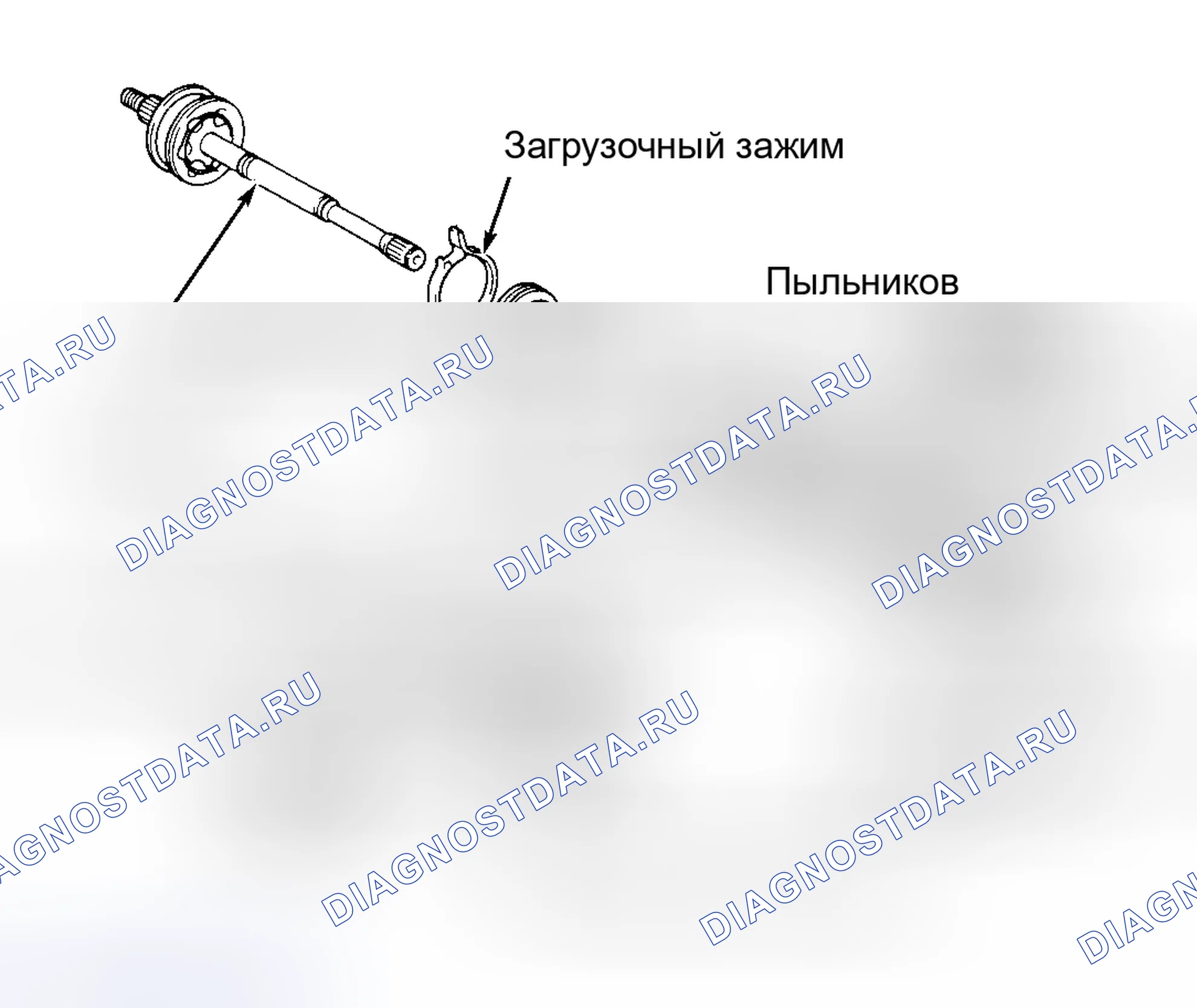 Рис. 1: ОПИСАНИЕ полуоси. Lexus ES XV10