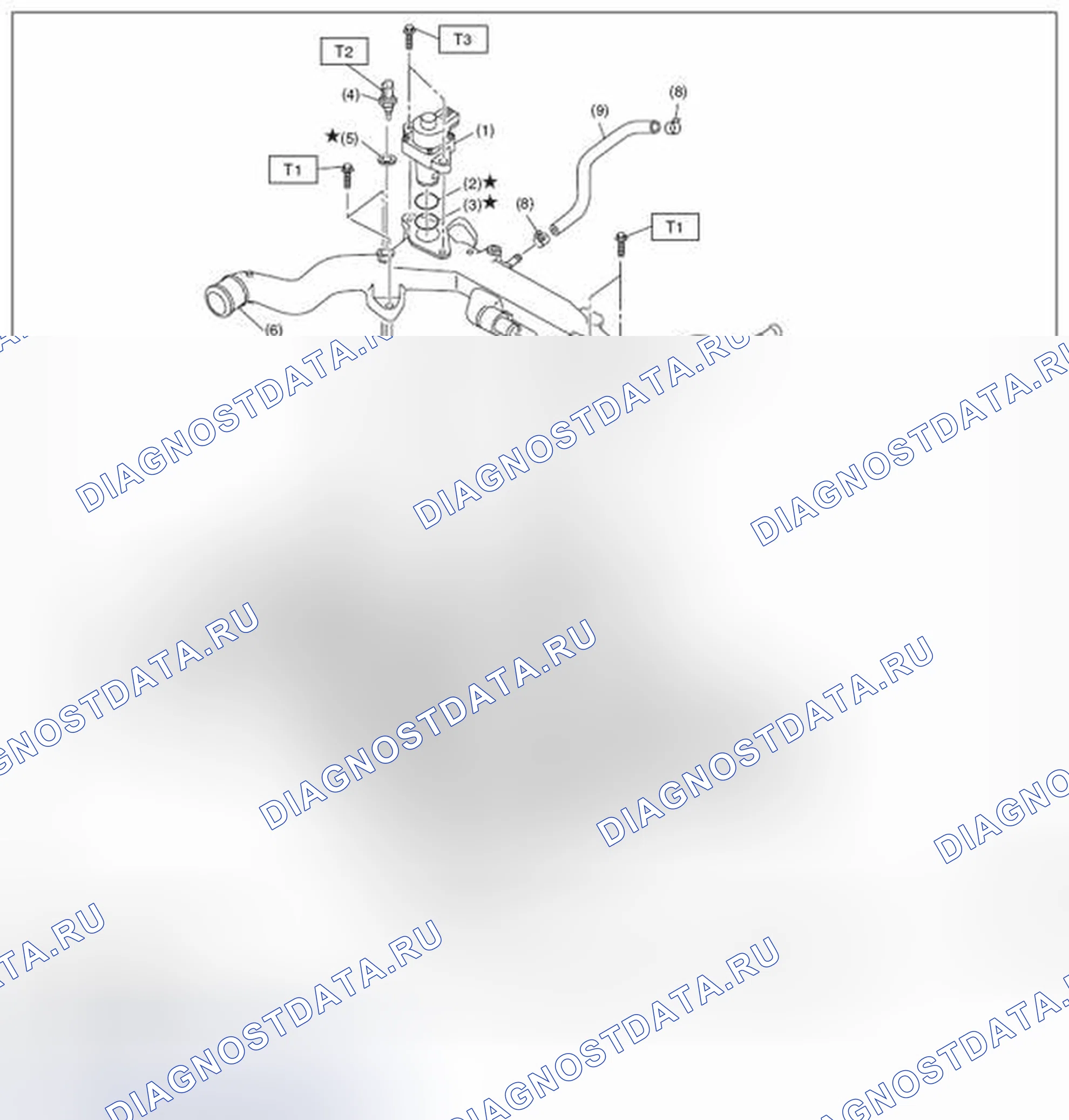 Рис. 37: СИСТЕМА рециркуляция отработавших газов 1. Subaru Legacy BM/BR рестайлинг