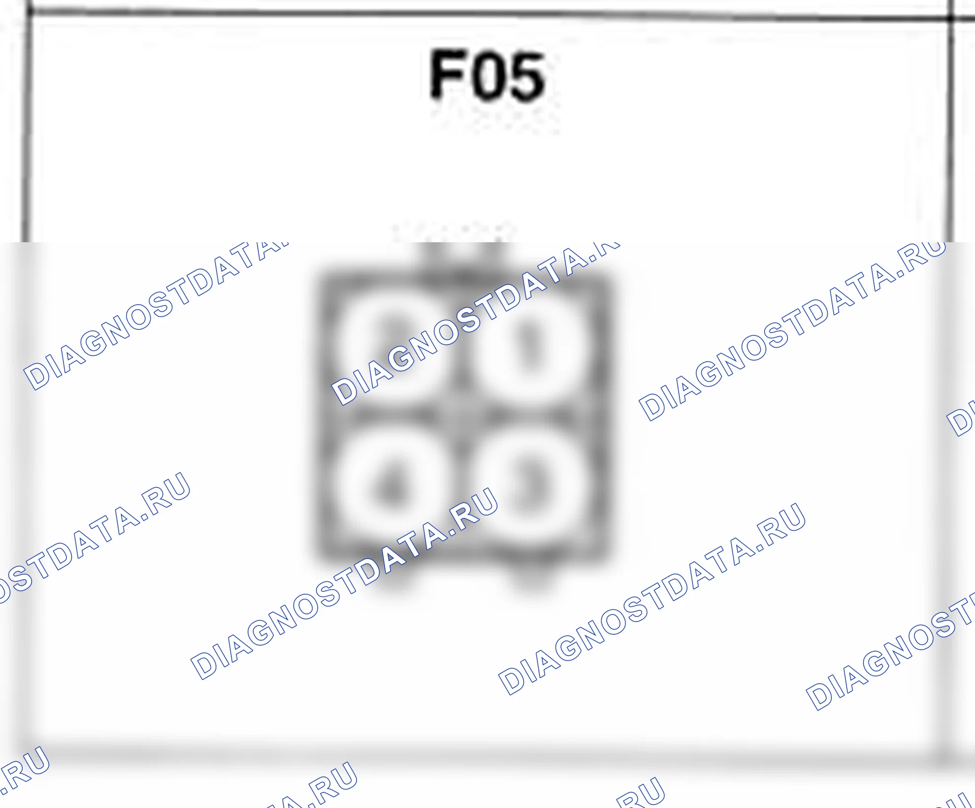 Распиновка разъёма F05 — основного жгута. Hyundai H-1 A1