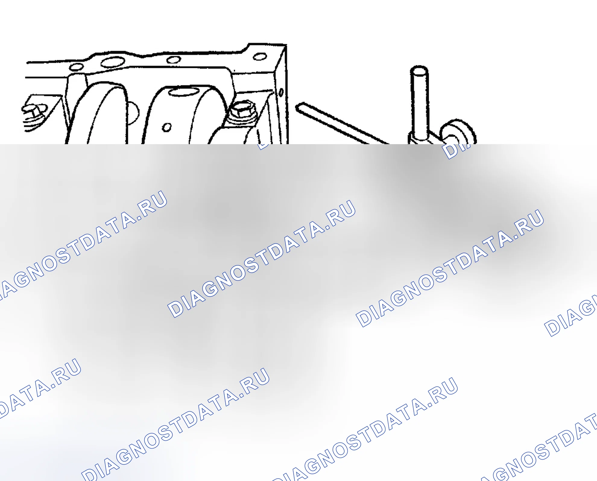 Рис. 178: СТАНДАРТНАЯ ПРОЦЕДУРА - ЛЮФТ КОНЦА КОЛЕНЧАТОГО ВАЛА. Jeep Liberty I