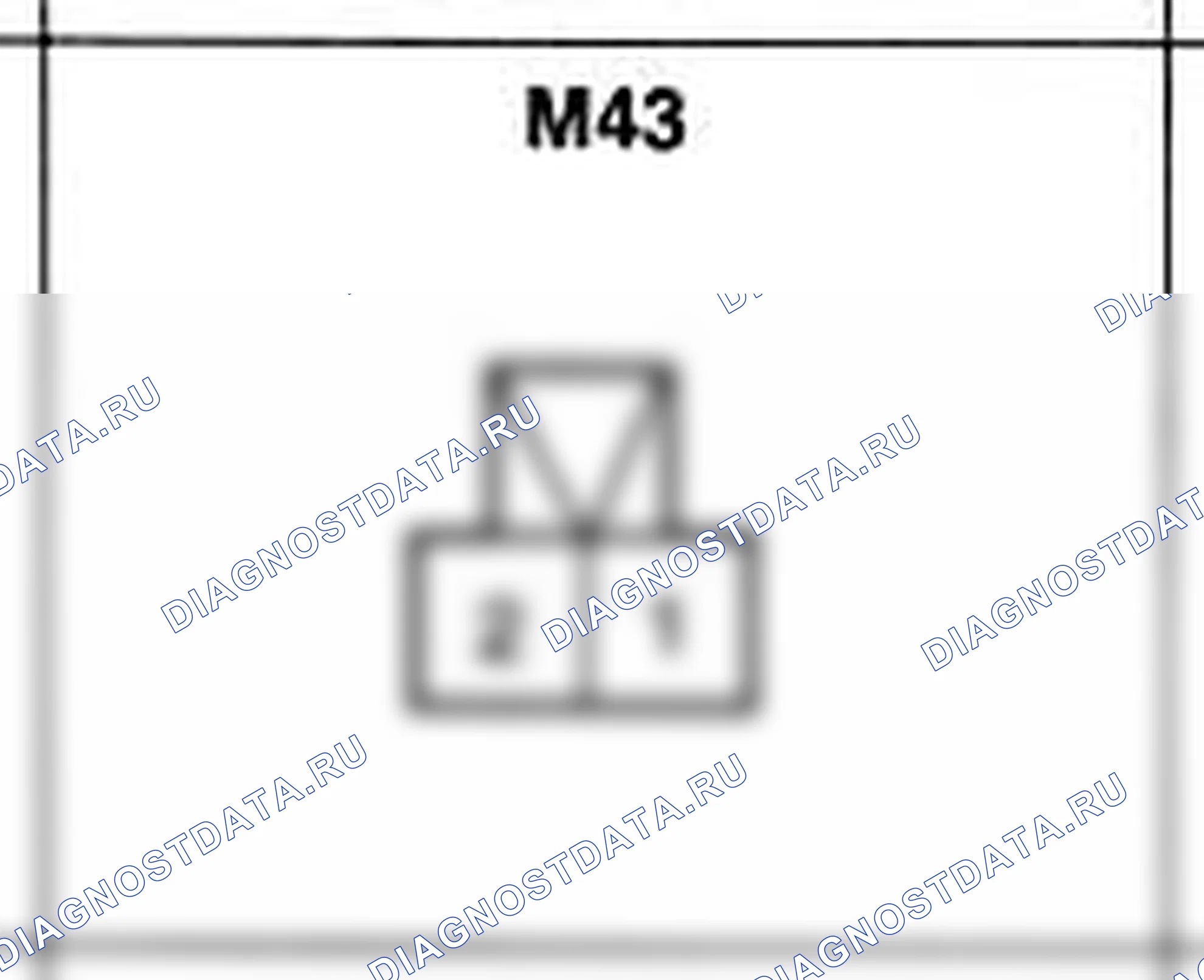Распиновка разъёма M43 — основного жгута. Hyundai Atos MX