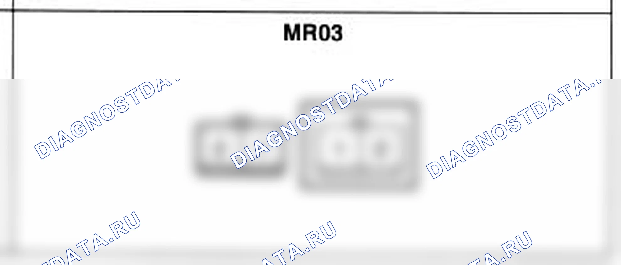 Распиновка разъёма MR03 — основного жгута. Hyundai Atos MX
