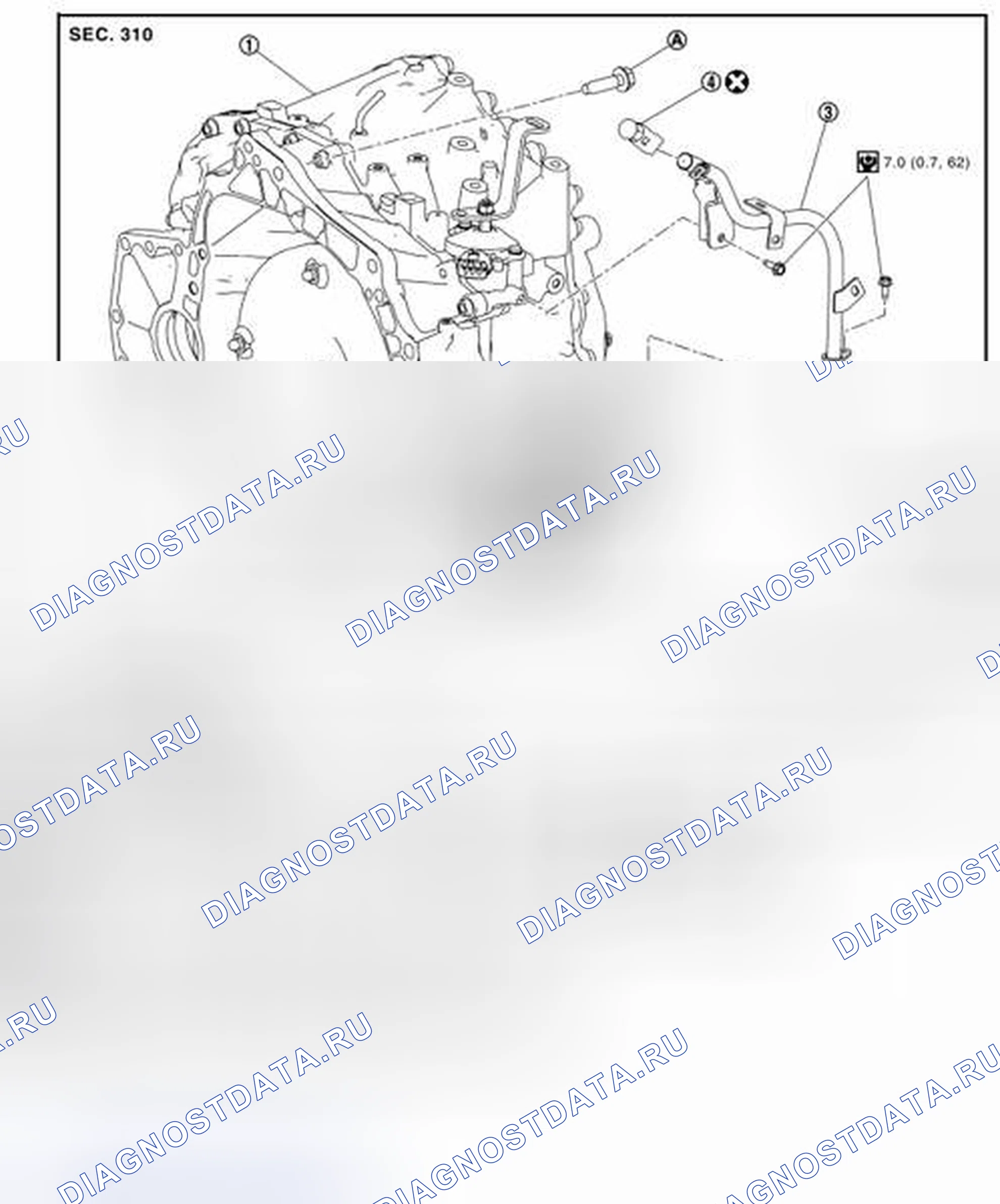 Рис. 41: Разнесенный вид. Nissan Rogue II