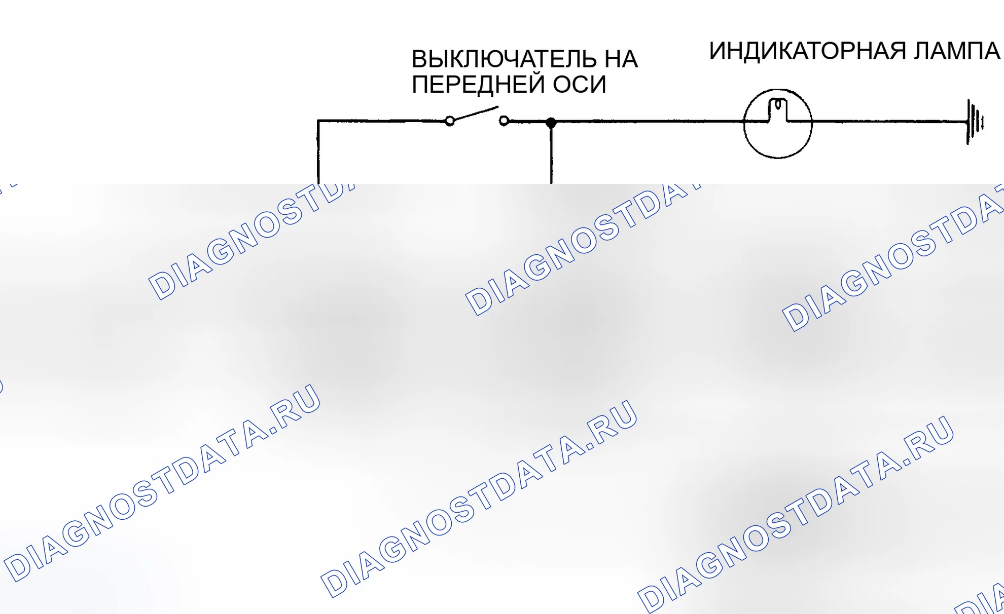 Рис. 1: Мини-схема проводки четырехколесной системы. GMC Cab & Chassis K3500 