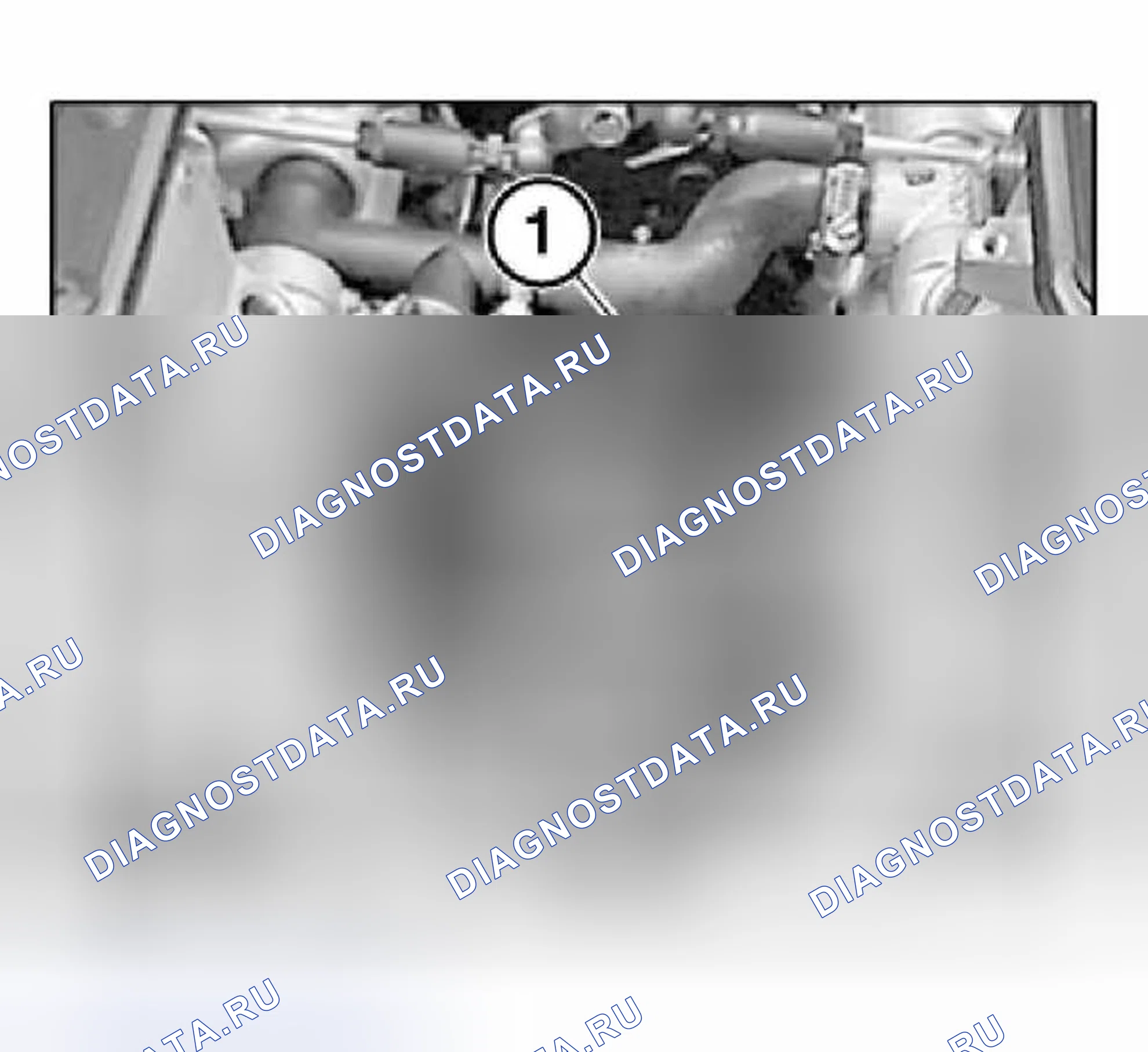 Рис. 70: 12 14 611 Замена левых датчиков детонации (блок цилиндров 5-8) (S62). BMW Z8 E52