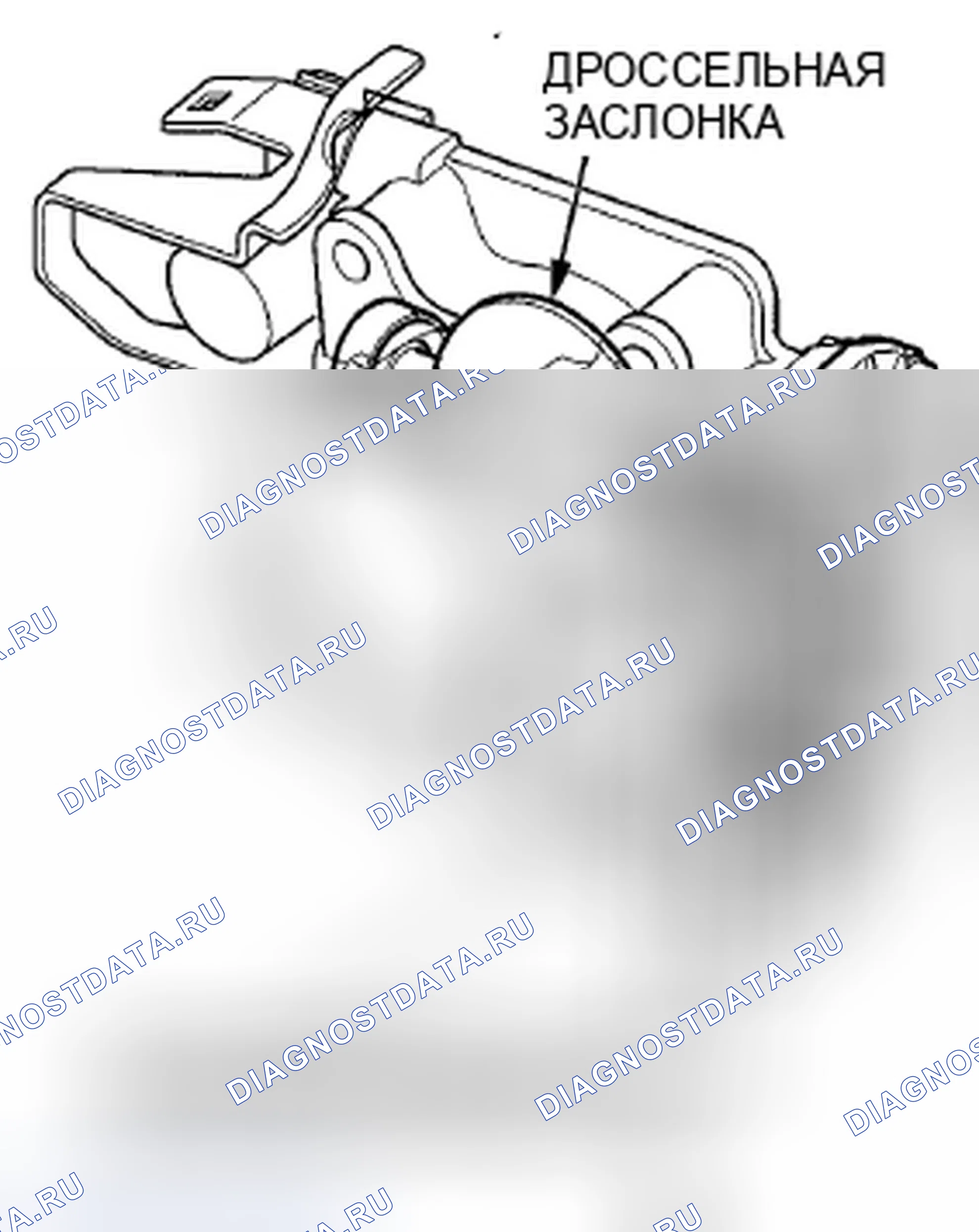 Рис. 130: Корпус дросселя. Honda Insight ZE2