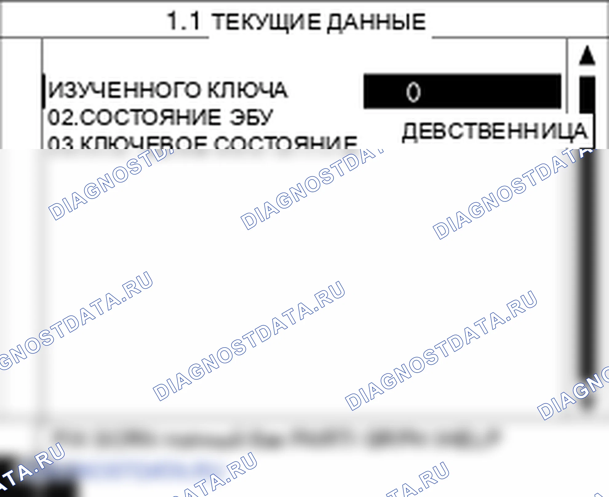 Данные диагностического сканера — P1695. Kia Sportage KM