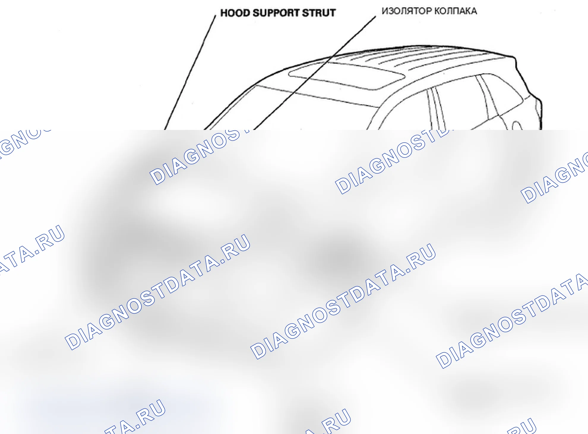 Рис. 20: Указатель расположения компонентов. Acura MDX II рестайлинг