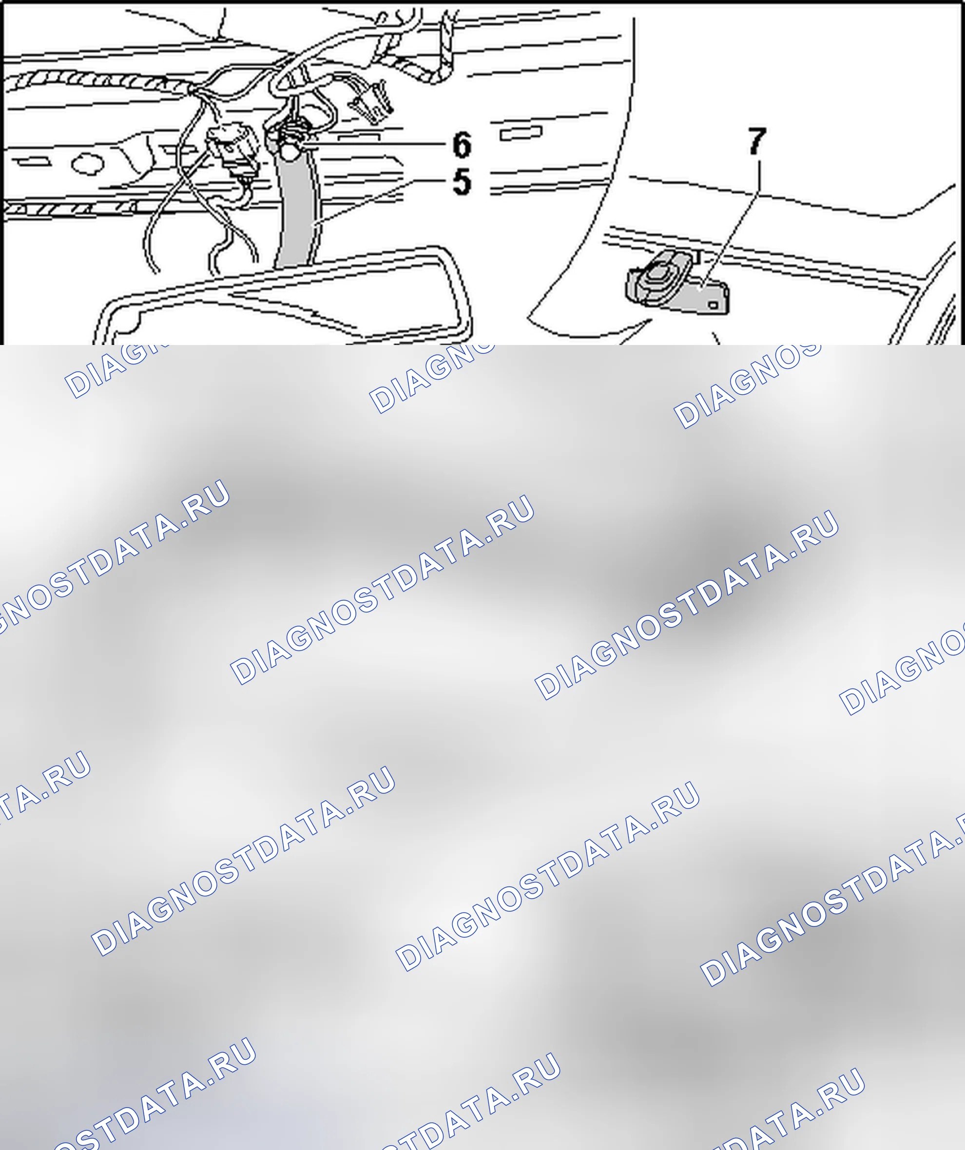Рис. 19: ЛОБОВОЕ СТЕКЛО, СНЯТИЕ. Volkswagen Passat B6