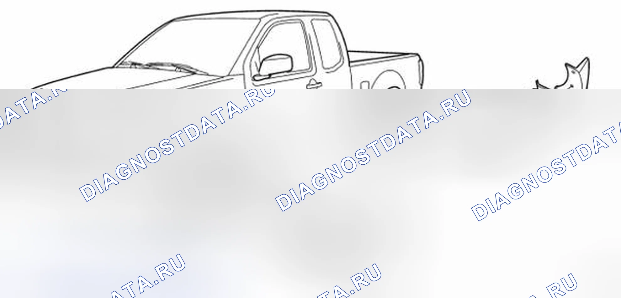 Рис. 9: Идентификация мудгард. Nissan Frontier D40