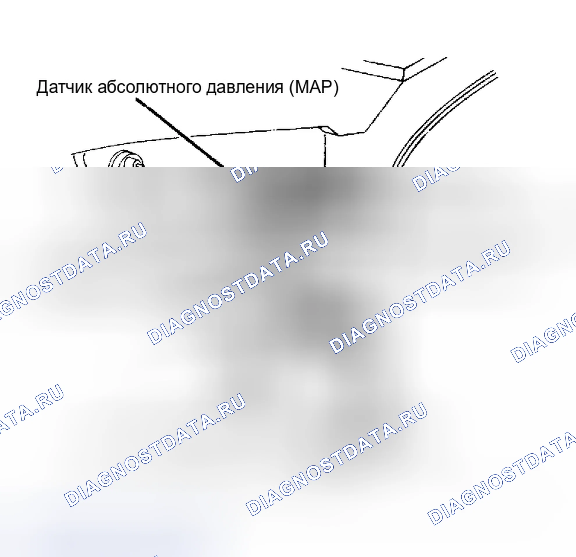 Рис. 39: Расположение логического модуля, датчика абсолютное давление во впускном коллекторе и реле ASD. Plymouth Caravelle I