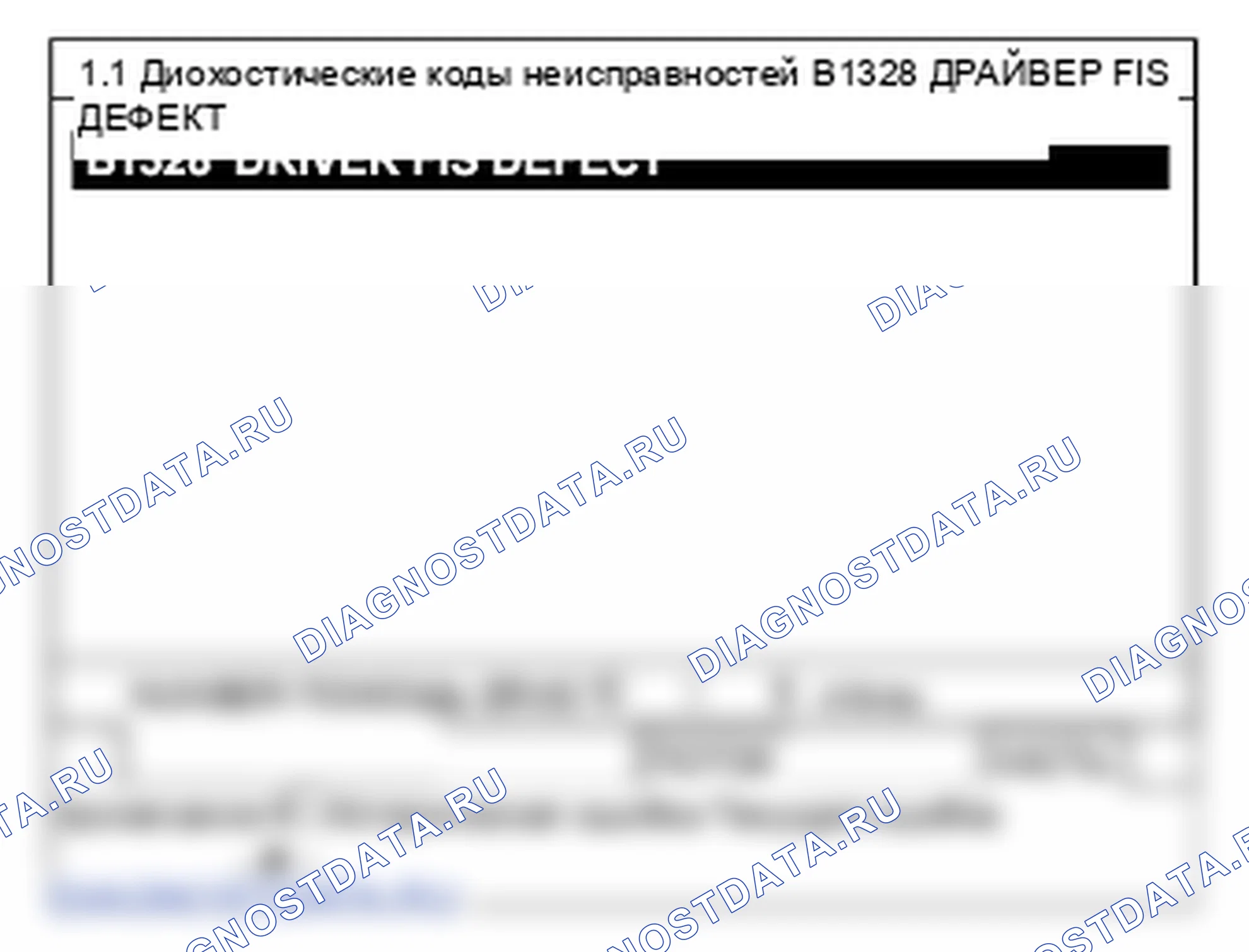 B1328: дефект драйвера FIS. Hyundai Santa Fe CM