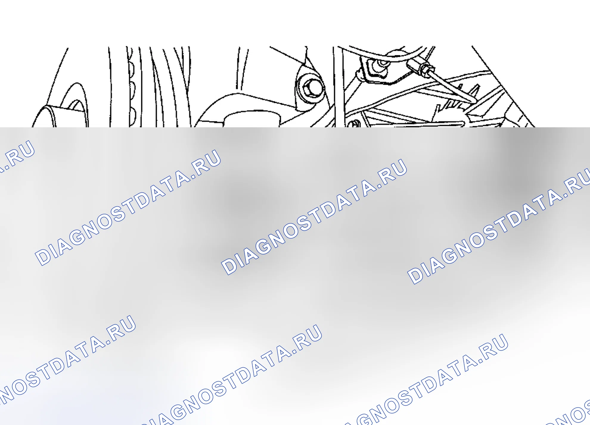 Рис. 32: Регулировка переднего носка. Hyundai Mistra II