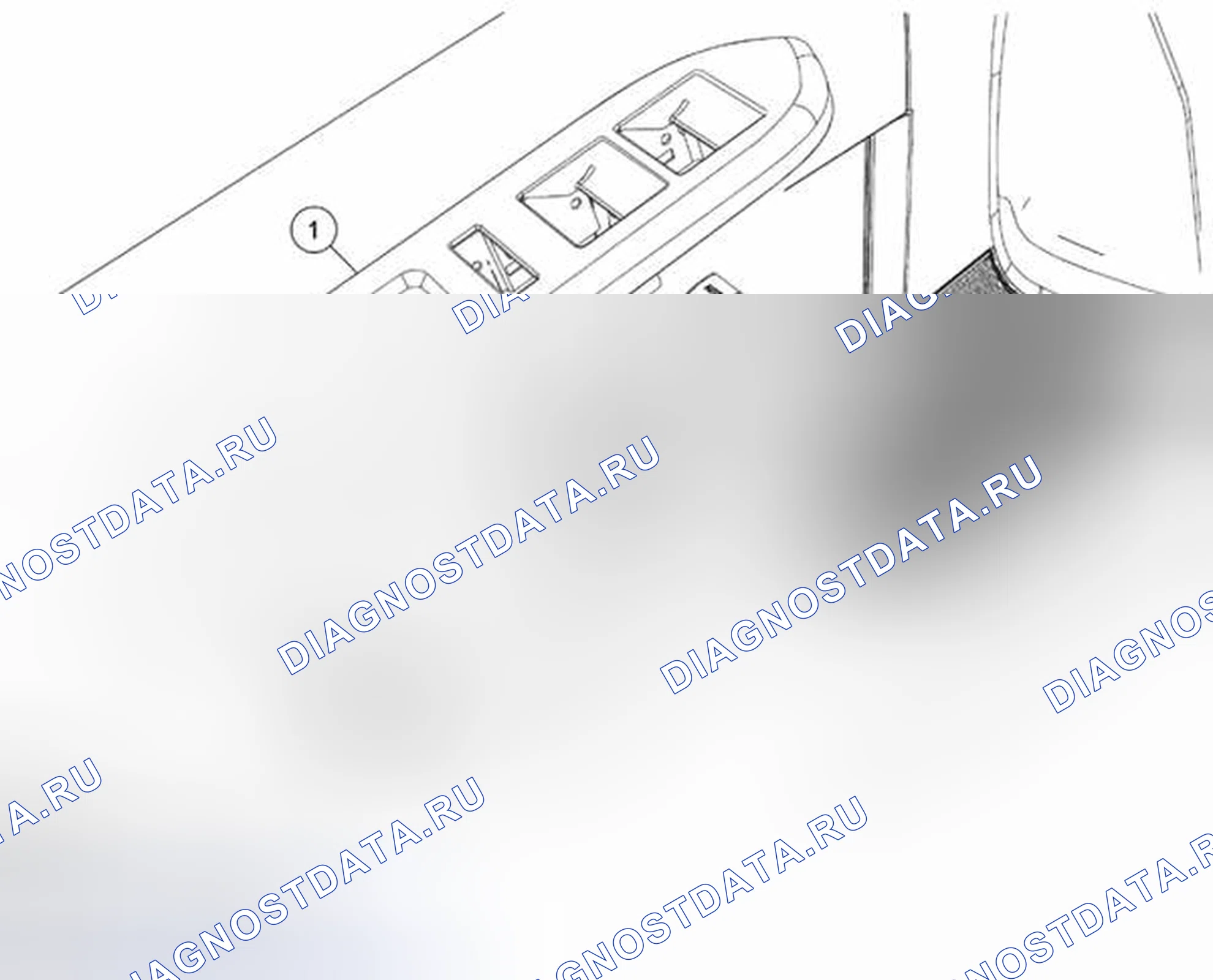 Рис. 113: ДЕМОНТАЖ / МОНТАЖ ПЕРЕКЛЮЧАТЕЛЯ УПРАВЛЕНИЯ ОКНОМ. Mazda Tribute II