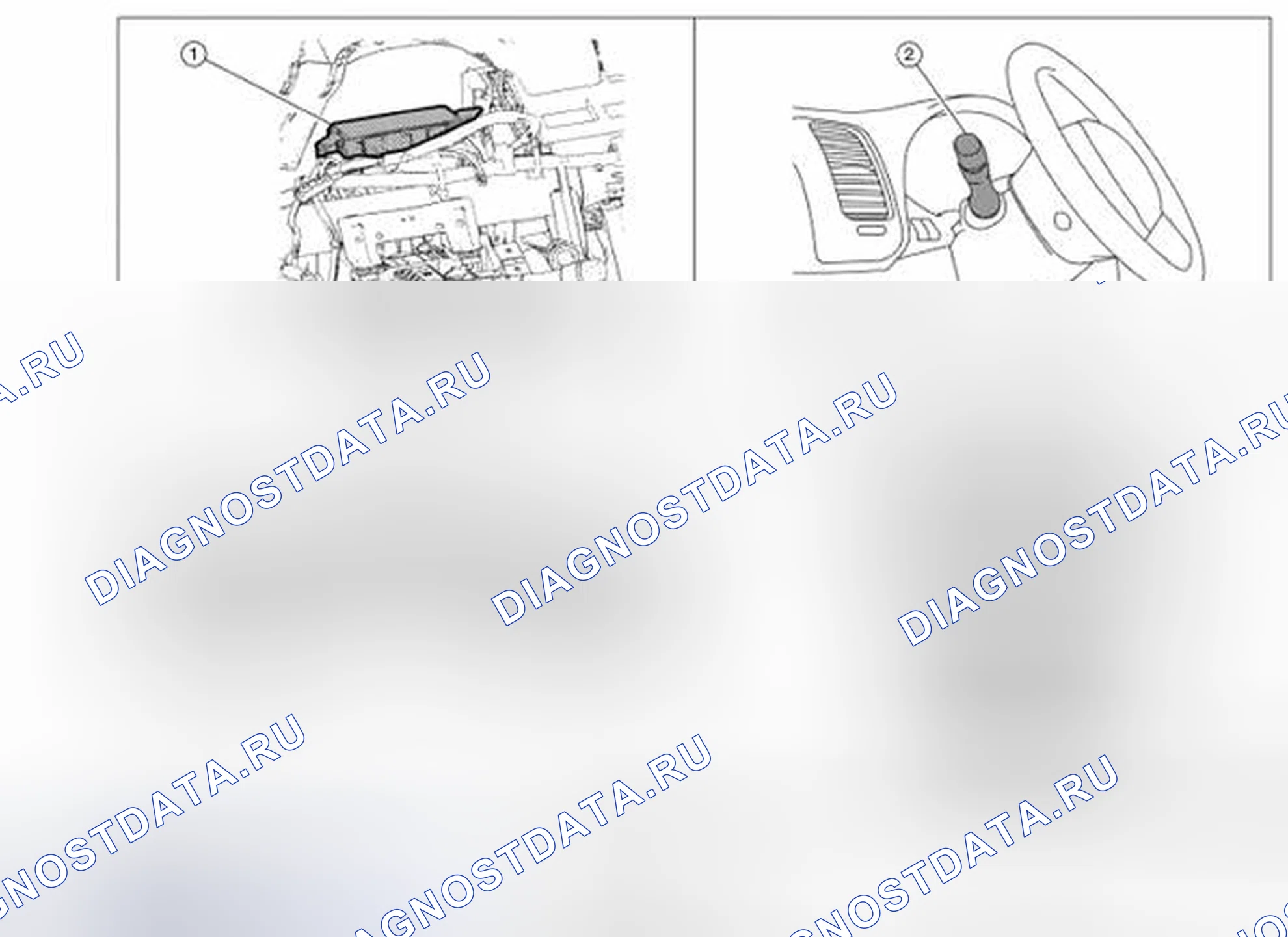 Рис. 112: Расположение компонентов. Nissan Altima L33