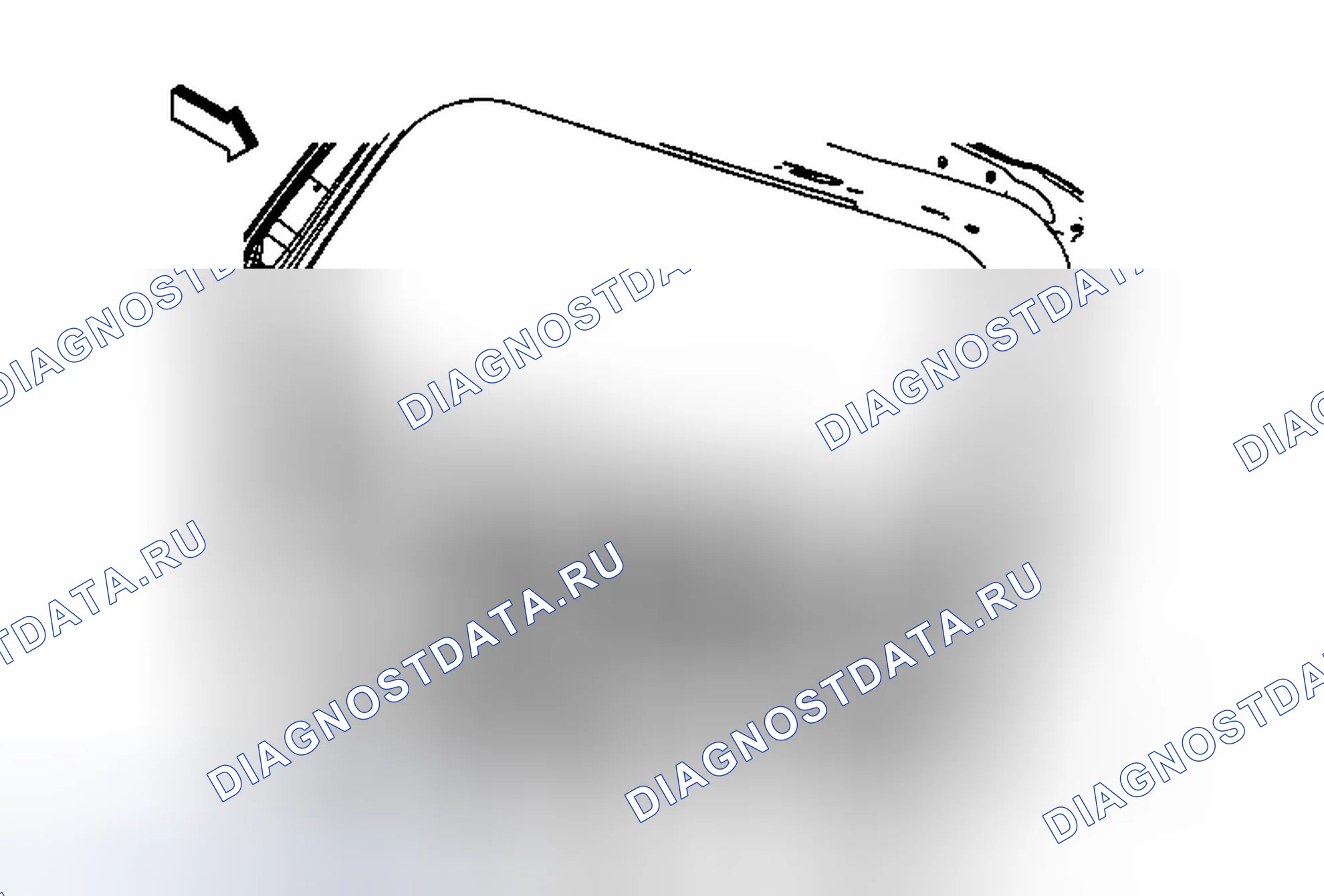 Рис. 27: Замена двигателя стеклоочистителя заднего окна (анклав). Chevrolet Traverse I