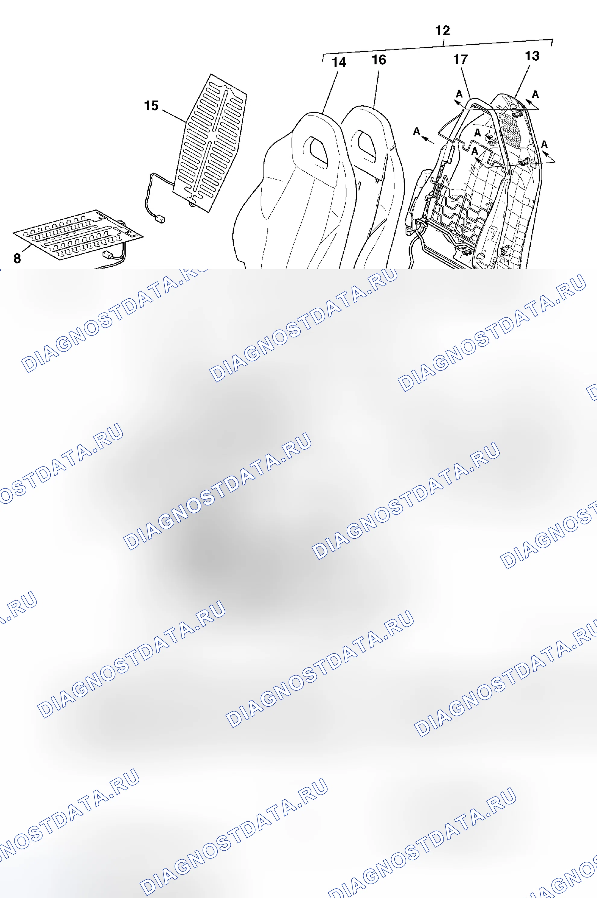 Рис. 62: < СИДЕНЬЕ ПЕРЕДНЕГО ПАССАЖИРА >. Honda Freed+ I