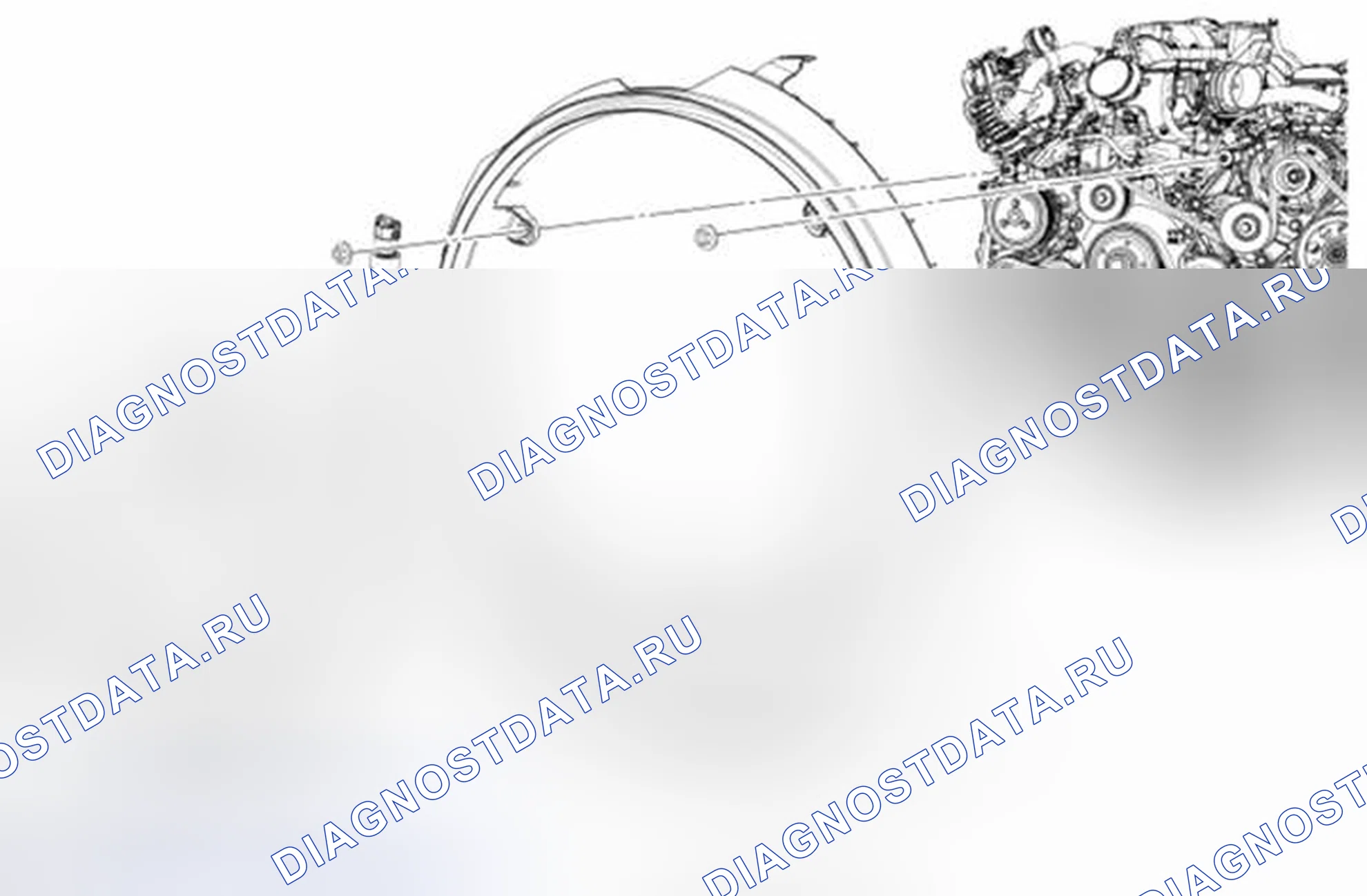 Рис. 85: Статор вентилятора охлаждения. Ford Pickup F250 Super Duty II