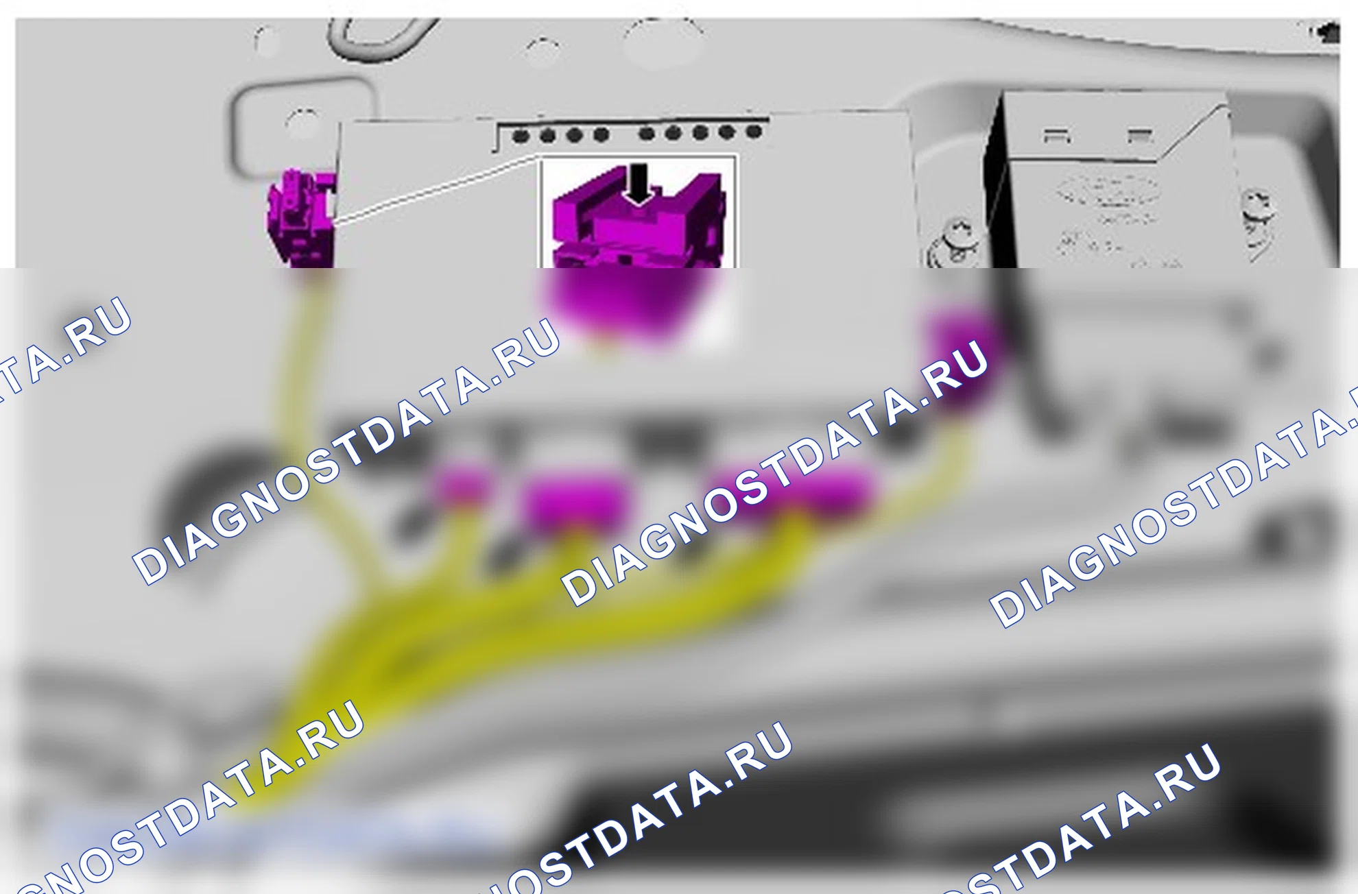 Как снять и установить модуль прицепа (TRM). Ford Galaxy III